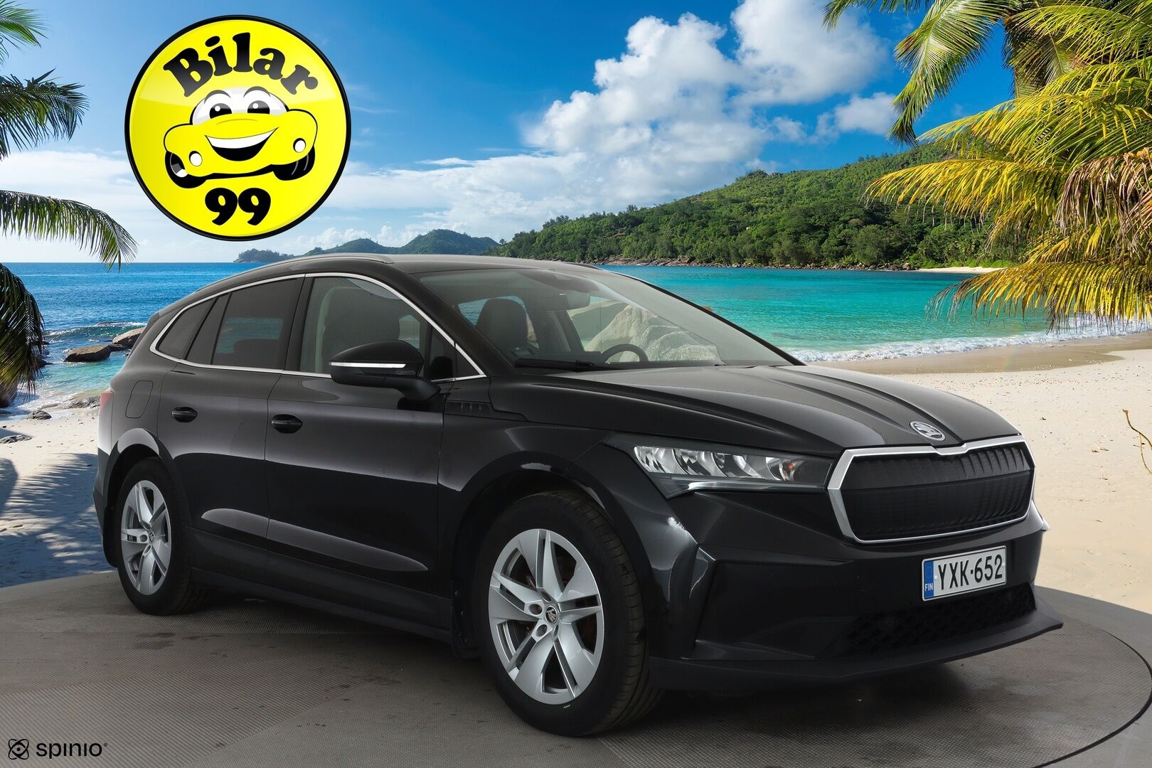 Skoda Enyaq 2021 60 Launch Edition iV *Lämpöpumppu / Adapt.vakkari / P.kamera / Keyless / Navi / Kaistavahti / Apple&Android* - 1-om. Suomi-auto / Merkkihuollettu / Kahdet renkaat aluvanteilla