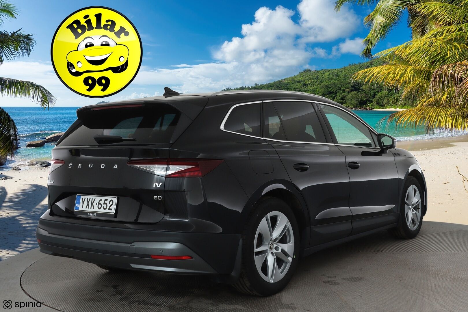 Skoda Enyaq 2021 60 Launch Edition iV *Lämpöpumppu / Adapt.vakkari / P.kamera / Keyless / Navi / Kaistavahti / Apple&Android* - 1-om. Suomi-auto / Merkkihuollettu / Kahdet renkaat aluvanteilla