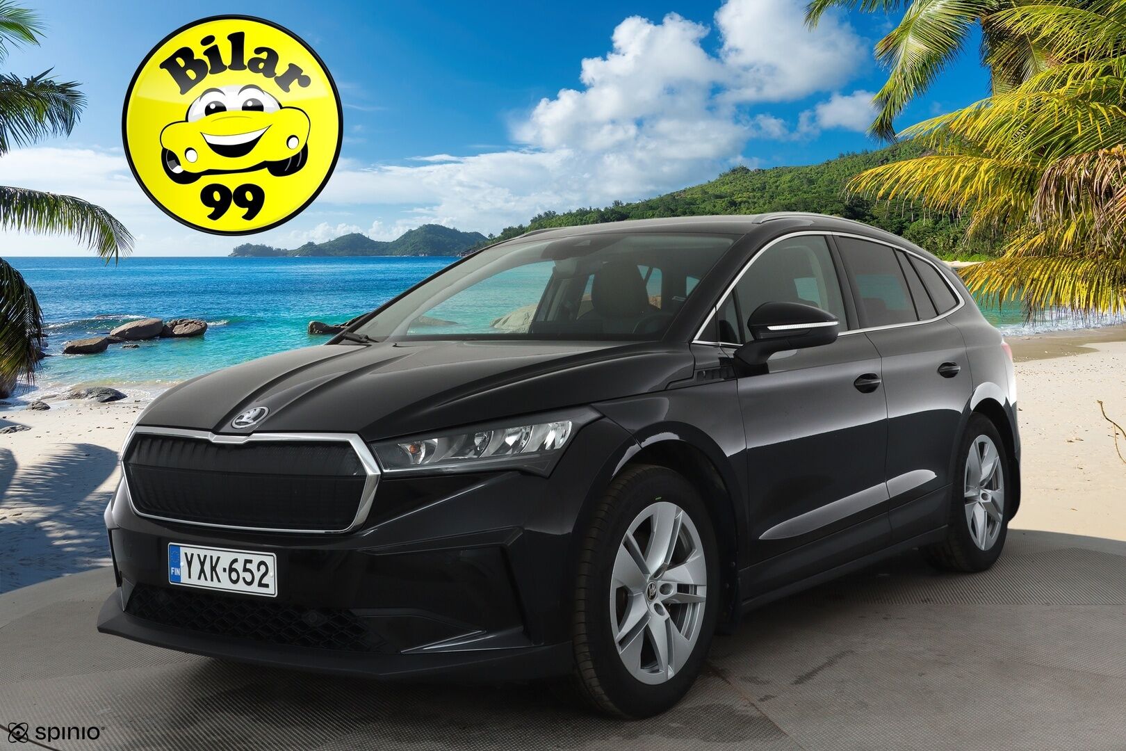 Skoda Enyaq 2021 60 Launch Edition iV *Lämpöpumppu / Adapt.vakkari / P.kamera / Keyless / Navi / Kaistavahti / Apple&Android* - 1-om. Suomi-auto / Merkkihuollettu / Kahdet renkaat aluvanteilla