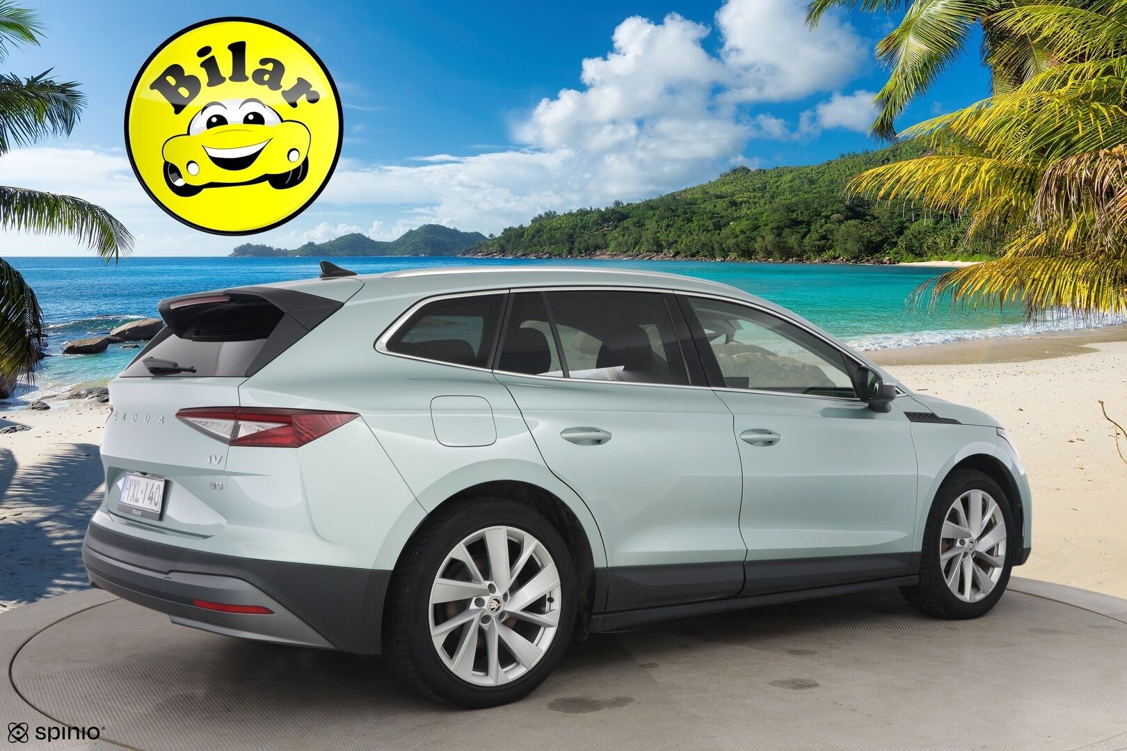 Skoda Enyaq 2021 80 "125 EDITION" iV - Suomi-auto | ecoSuite Nahkasisusta | ACC | ILP | BLIS | P-kamera | Vetokoukku | Navi | Muistipenkki | Matrix LED | 2x Renkaat | Lämmitettävä tuulilasi 