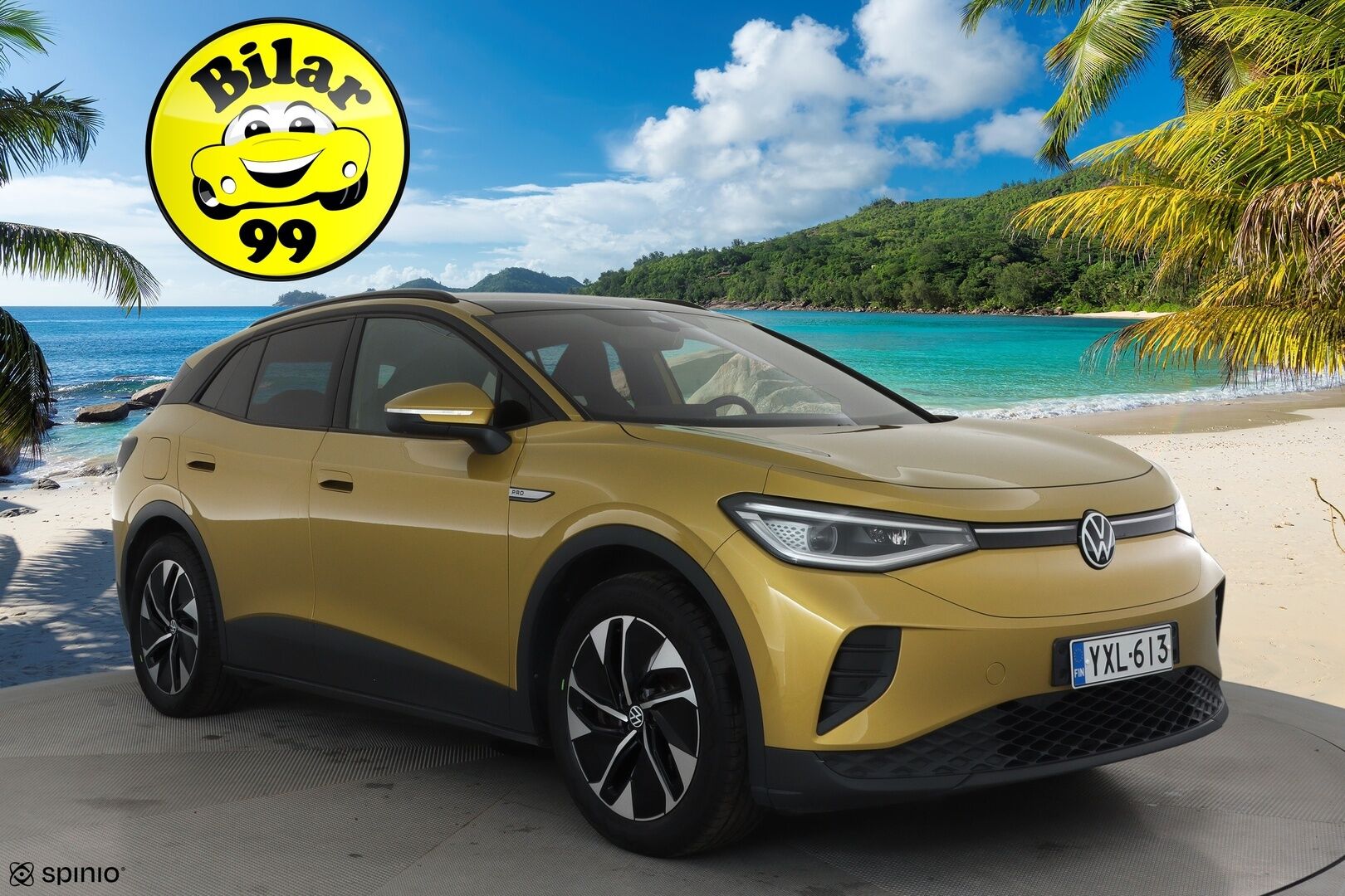 Volkswagen ID.4 2021 Pro Performance Juhlamalli 150 kW, akku 77 kWh **Adapt.vakkari / Lasikatto / Muistipenkit / 360.kamera / HUD** - 3,99 % KORKOTARJOUS TÄHÄN AUTOON - 1.Om Suomi-auto / Akku kuntotarkastettu / Merkkihuollettu / Matrix LED / Hierovat etuistuimet / Nahka-Alcantara Sporttipenkit 