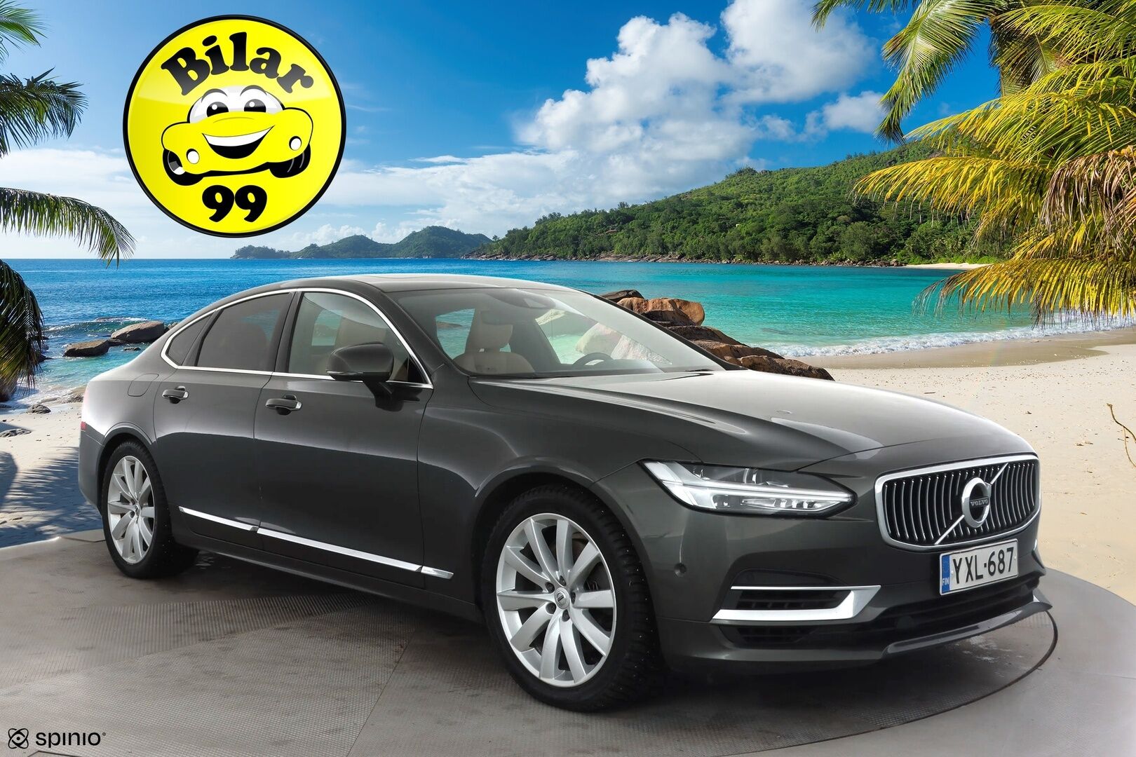 Volvo S90 2019 T8 AWD Inscription aut - | Lasikatto | ACC | Koukku | Lisälämm. | Konjakkimuistinahat | VOC | Pilot Assist | Juuri katsastettu! | 2x renkaat & vanteet