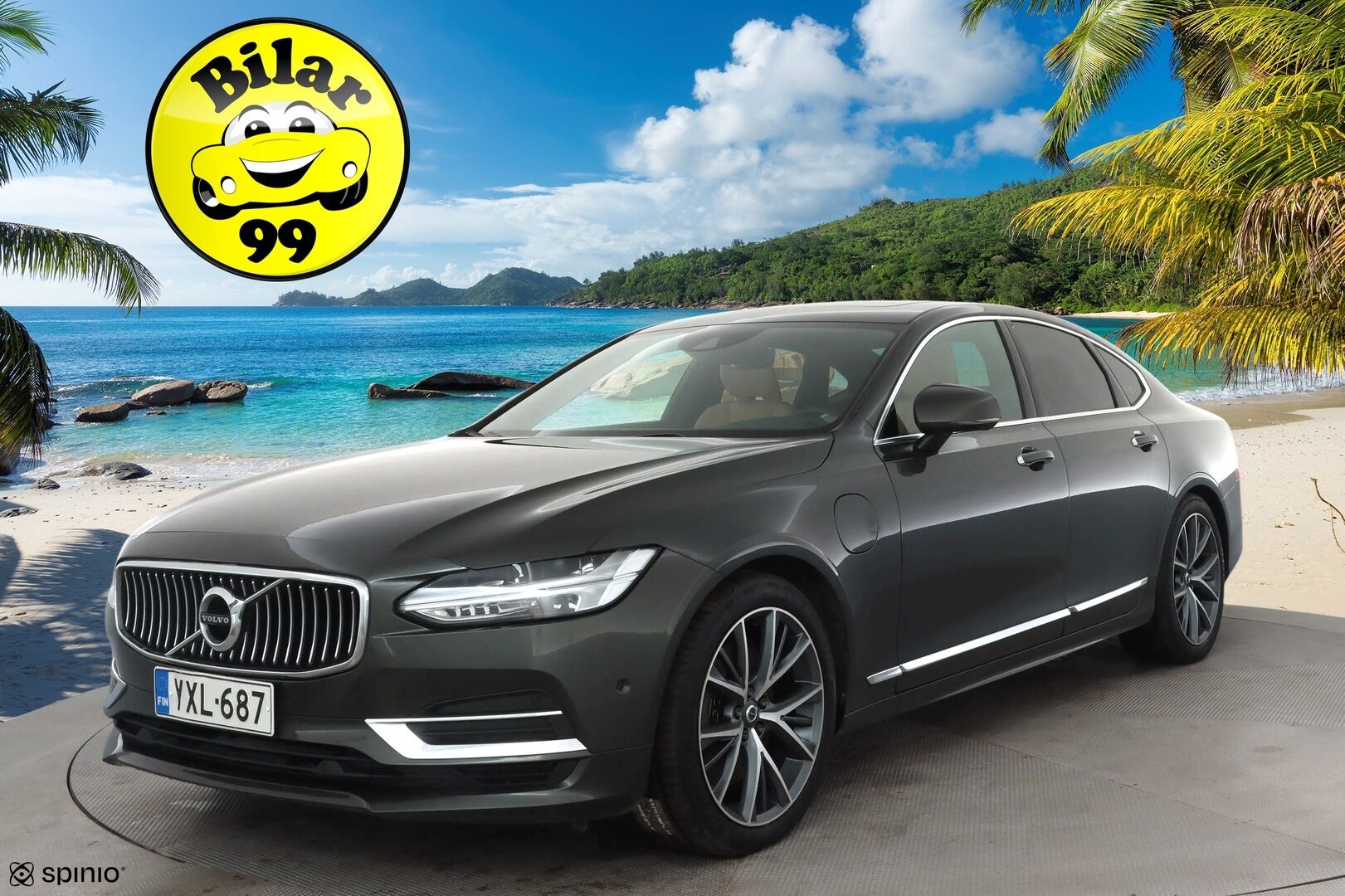 Volvo S90 2019 T8 AWD Inscription aut - | Lasikatto | ACC | Koukku | Lisälämm. | Konjakkimuistinahat | VOC | Pilot Assist | Juuri katsastettu! | 2x renkaat & vanteet