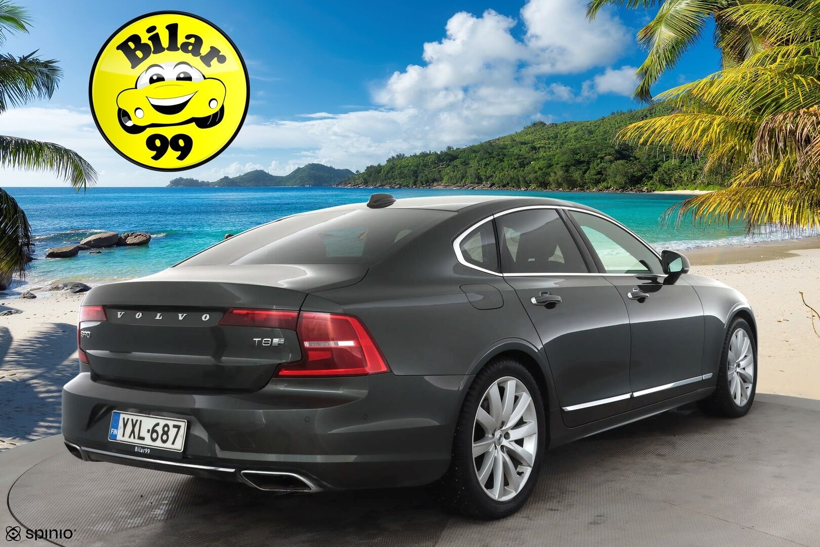 Volvo S90 2019 T8 AWD Inscription aut - | Lasikatto | ACC | Koukku | Lisälämm. | Konjakkimuistinahat | VOC | Pilot Assist | Juuri katsastettu! | 2x renkaat & vanteet