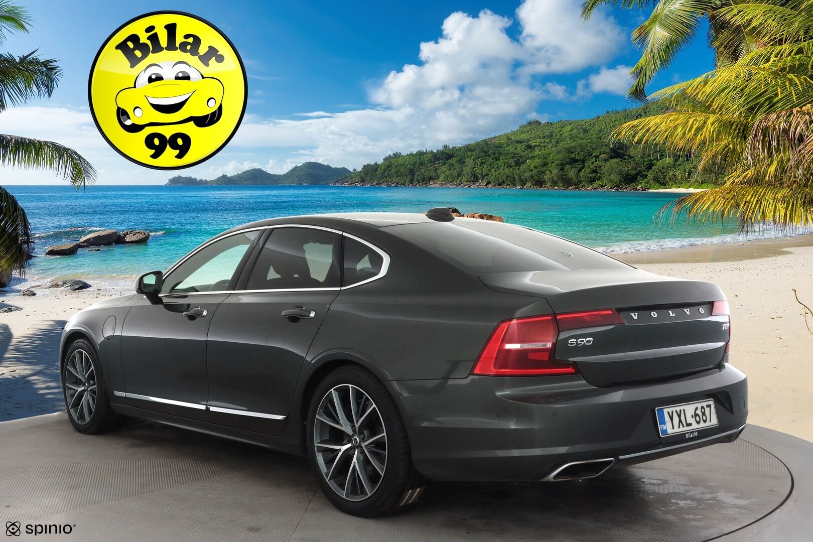 Volvo S90 2019 T8 AWD Inscription aut - | Lasikatto | ACC | Koukku | Lisälämm. | Konjakkimuistinahat | VOC | Pilot Assist | Juuri katsastettu! | 2x renkaat & vanteet