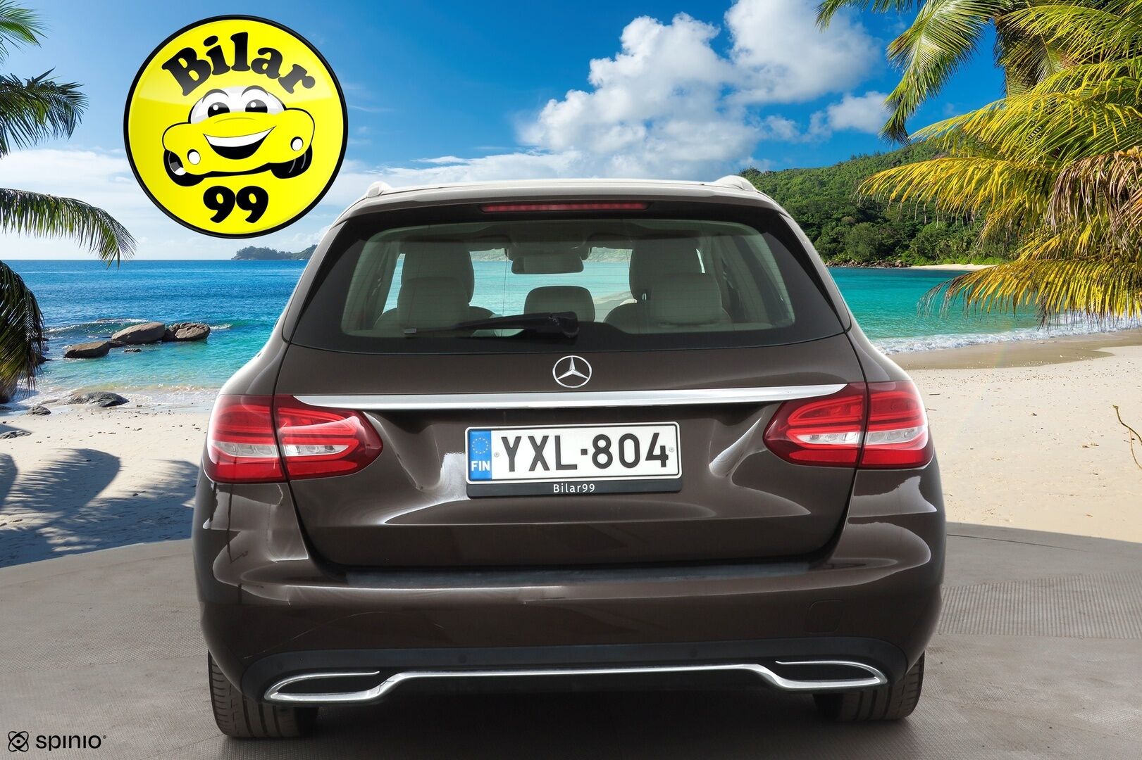 Mercedes-Benz C 2015 220 d T A Premium Business * Burmester / Distronic / ILS-LED / Sportnahat / P.Kamera / Kaistavahti / Bluetooth * - Kahdet renkaat aluvanteilla