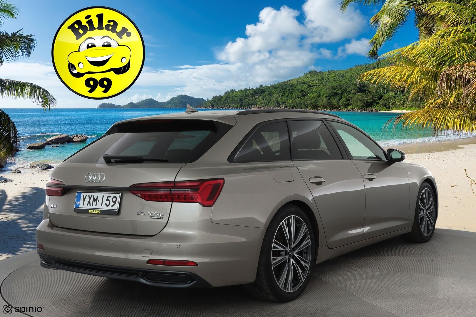 Audi A6 2021 Avant Business Sport S-Line 50TFSI e quattro S-tronic Electrified **Panorama / B&O / Koukku / ACC / Matrix-LED** - 3,99 % KORKOTARJOUS TÄHÄN AUTOON - 1-om Suomi-auto / Kamera / 2x Latauskaapelit / Kahdet Renkaat / Merkkihuollettu! / **SUPER KAMOILLA**