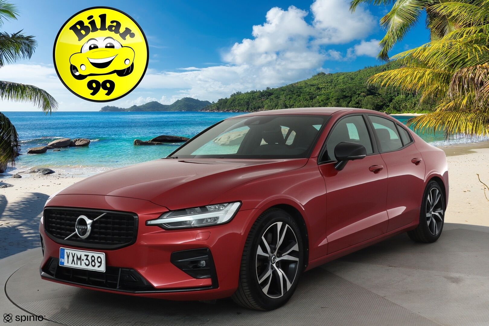 Volvo S60 2021 B5 MHEV Business R-Design aut **Webasto / Koukku / Adapt.Vakkari / Full-LED / 360° / Sporttipenkki Muistilla / Navi** - 3,99 % KORKOTARJOUS TÄHÄN AUTOON - 1-om Suomi-auto / Kahdet Renkaat