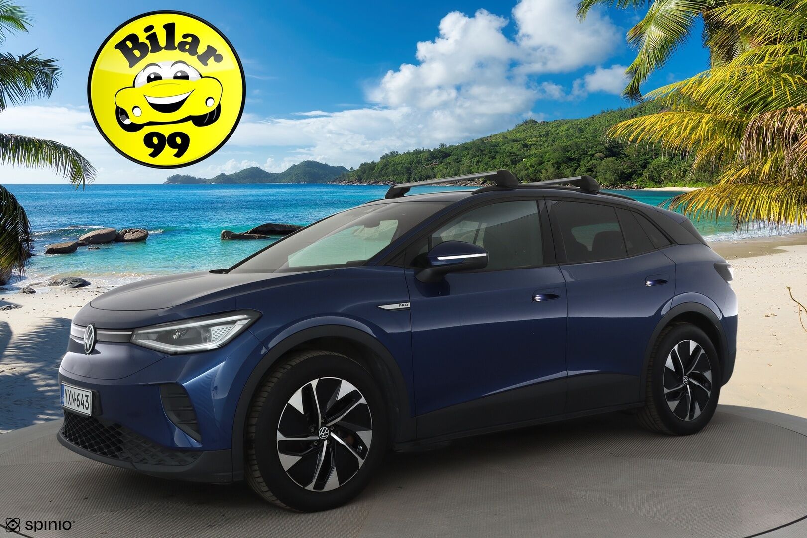 Volkswagen ID.4 2021 Pro Performance 77kWh, 150kW *ACC / P.kamera / ILP / IQ.Light / Navi / KeylessGo* - 1.Om Suomi-auto / Kahdet renkaat aluvanteilla / Merkkihuollettu