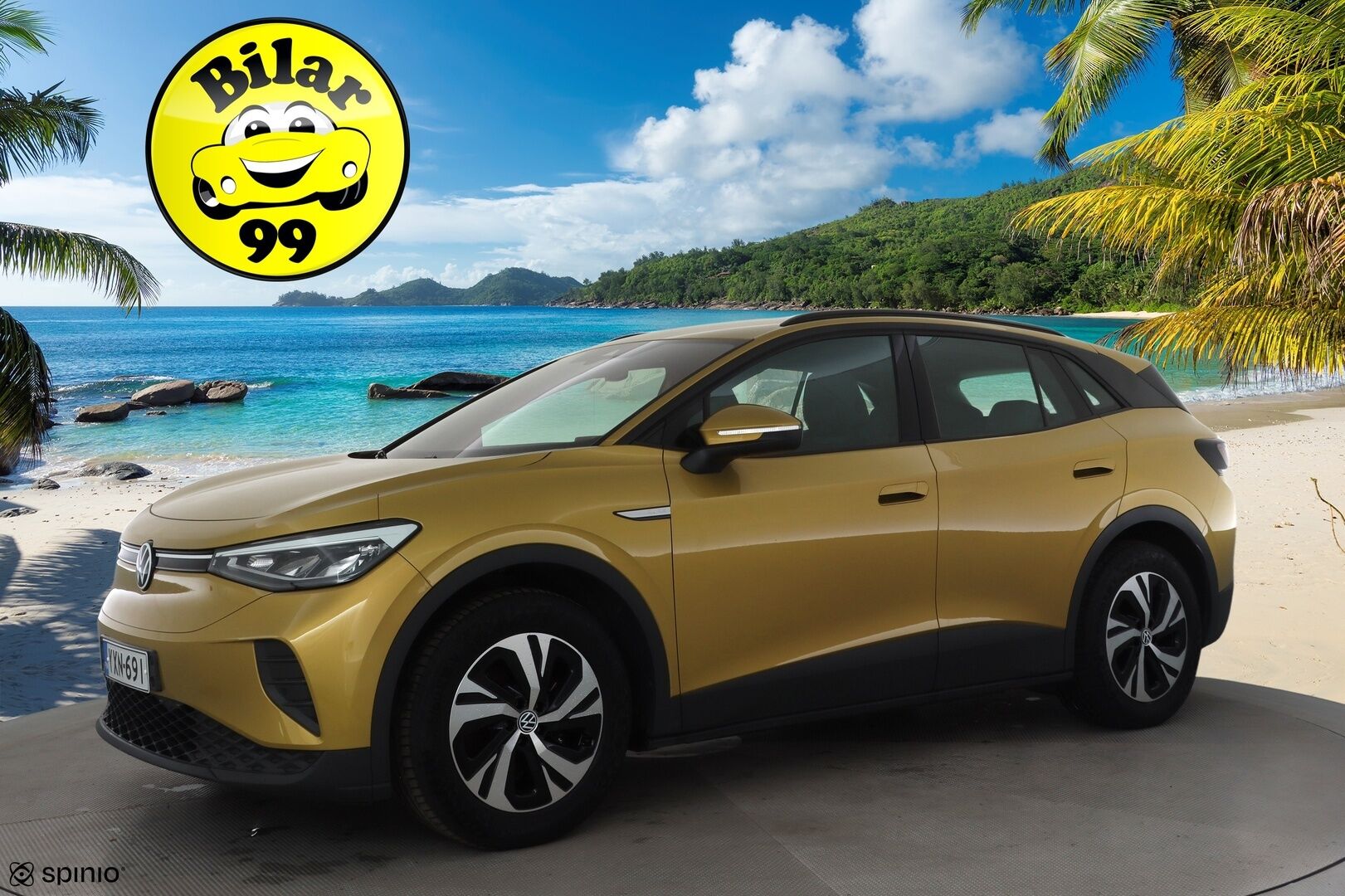 Volkswagen ID.4 2021 Pure City 109 kW, akku 52 kWh * ACC / P.tutkat / LED / Navi / ILP / Ratinlämmitin * - 1.Om Suomi-auto / Akku kuntotarkastettu / Kahdet renkaat aluvanteilla