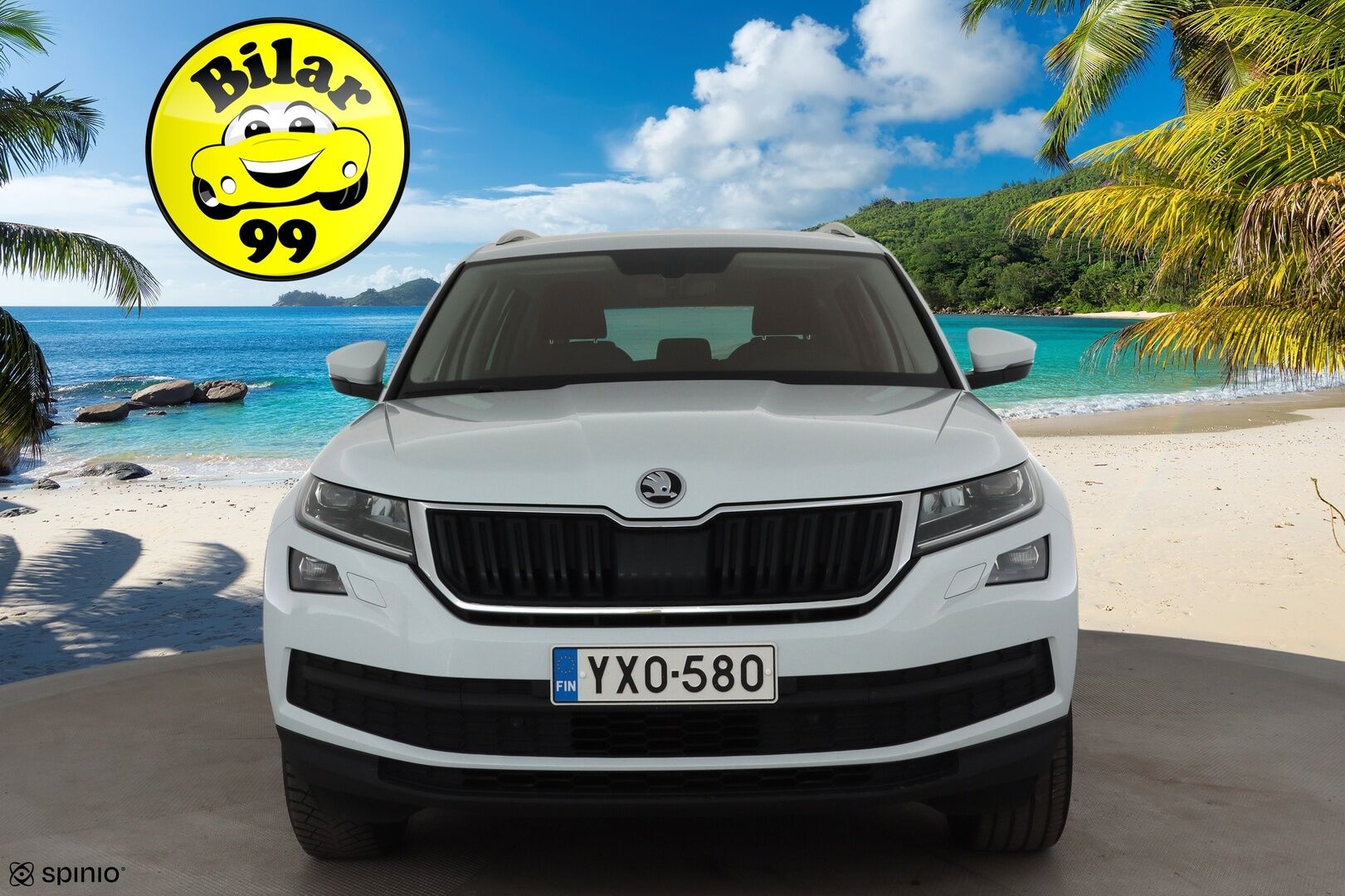 Skoda Kodiaq 2021 2,0 TDI 150 4x4 Ambition BusinessLine DSG * ACC / P.Kamera / LED / Navi / Webasto / KeylessGo * - 1.Om Suomi-auto / Kahdet renkaat aluvanteilla / Merkkihuollettu