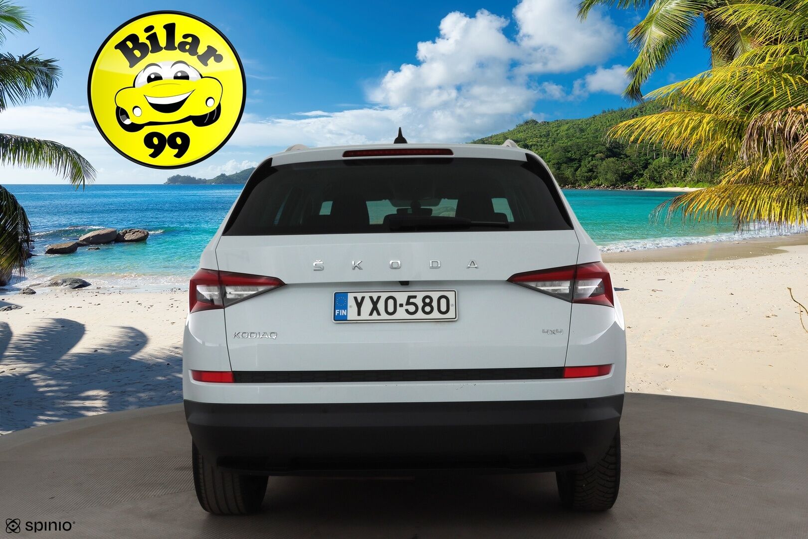 Skoda Kodiaq 2021 2,0 TDI 150 4x4 Ambition BusinessLine DSG * ACC / P.Kamera / LED / Navi / Webasto / KeylessGo * - 1.Om Suomi-auto / Kahdet renkaat aluvanteilla / Merkkihuollettu