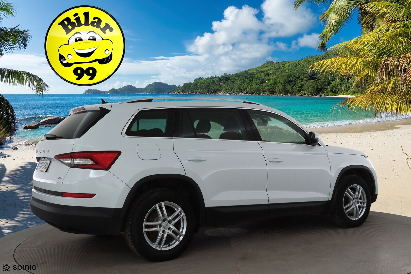 Skoda Kodiaq 2021 2,0 TDI 150 4x4 Ambition BusinessLine DSG * ACC / P.Kamera / LED / Navi / Webasto / KeylessGo * - 1.Om Suomi-auto / Kahdet renkaat aluvanteilla / Merkkihuollettu