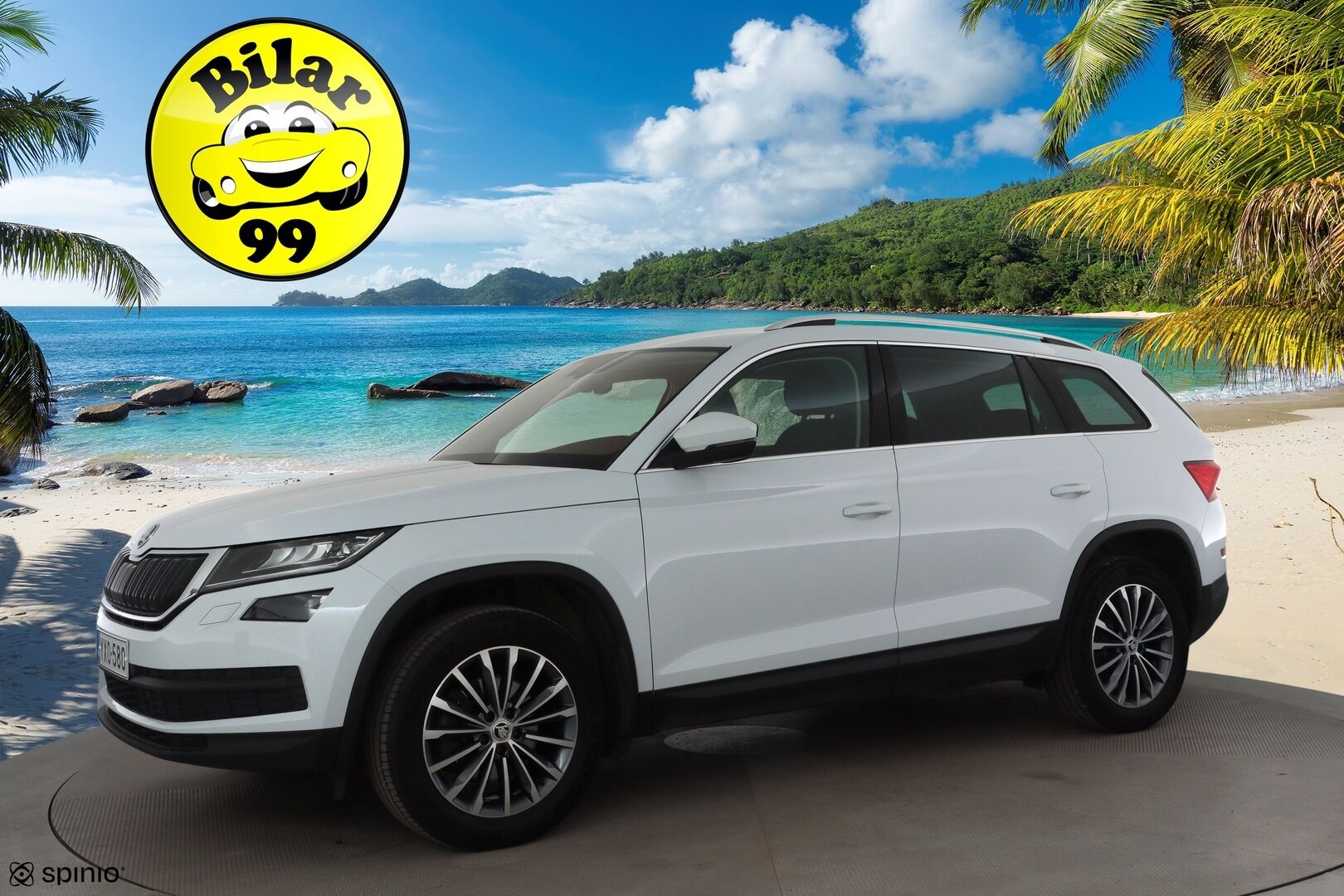 Skoda Kodiaq 2021 2,0 TDI 150 4x4 Ambition BusinessLine DSG * ACC / P.Kamera / LED / Navi / Webasto / KeylessGo * - 1.Om Suomi-auto / Kahdet renkaat aluvanteilla / Merkkihuollettu