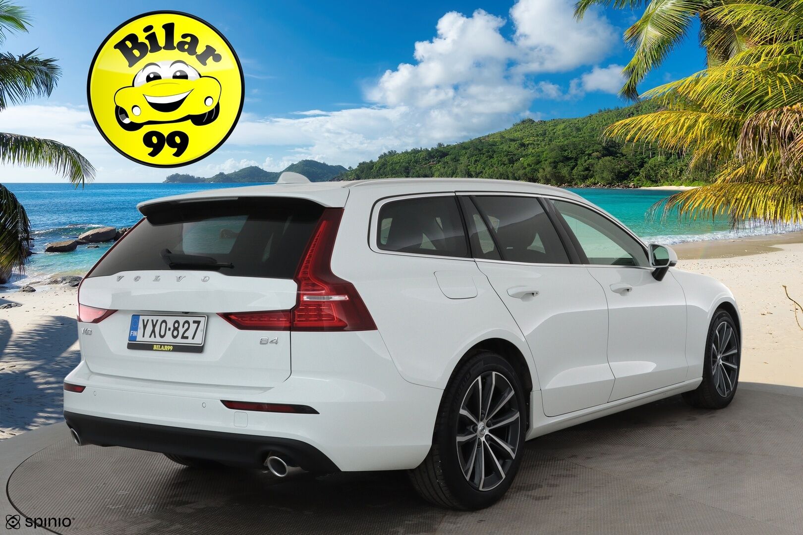 Volvo V60 2021 B4 MHEV Business aut **Webasto / Adapt.Vakkari / Full-LED / P.kamera / Sporttinahat Muistilla / Navi / Kaistavahti** - 3,99 % KORKOTARJOUS TÄHÄN AUTOON - 1-om Suomi-auto / Merkkihuollettu / Kahdet Renkaat