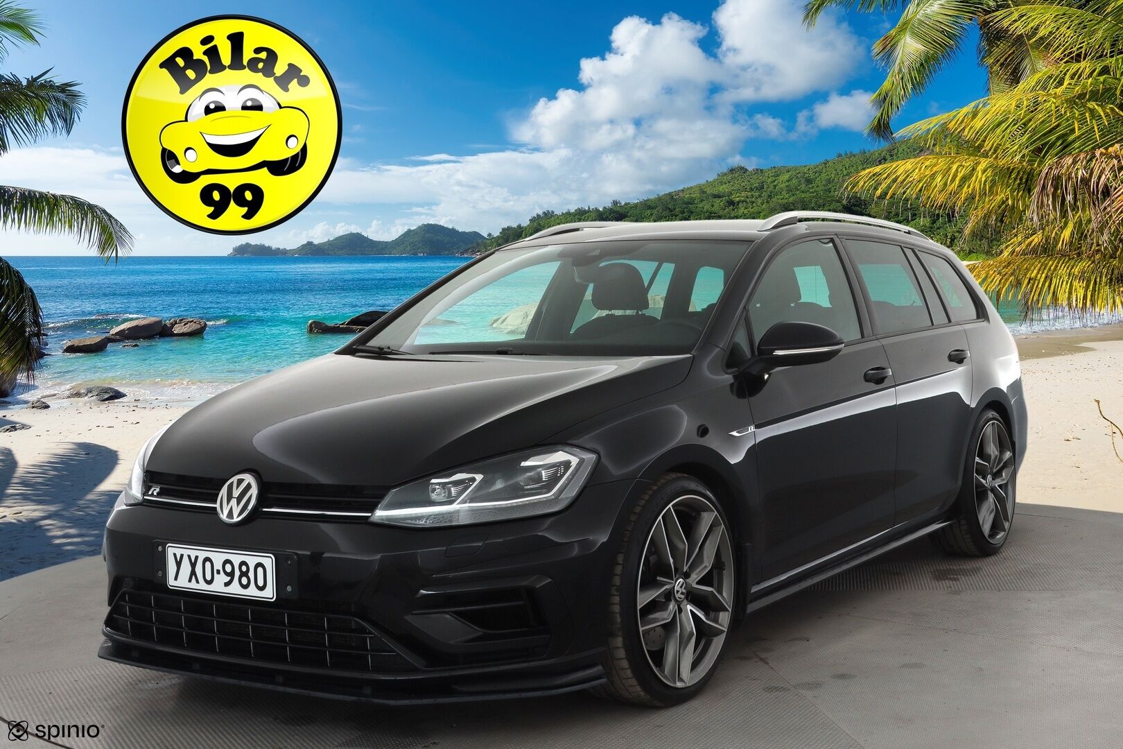 Volkswagen Golf 2017 Variant R 2,0 TSI 228 kW 4MOTION DSG * ACC / Adapt.LED / P.Kamera / Sisätilanlämmitin / Dynaudio / Katveavustin * - Kaistavahti / Navi / Digimittaristo / Kahdet renkaat aluvanteilla - HULLUT AVAJAISHULINAT KORKOTARJOUS 3,29 %