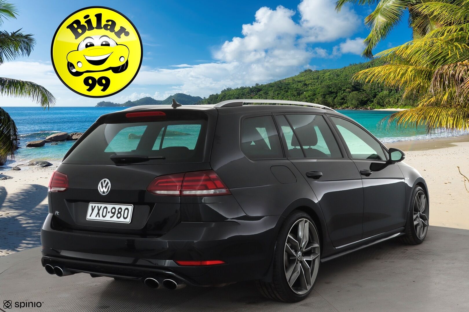 Volkswagen Golf 2017 Variant R 2,0 TSI 228 kW 4MOTION DSG * ACC / Adapt.LED / P.Kamera / Sisätilanlämmitin / Dynaudio / Katveavustin * - Kaistavahti / Navi / Digimittaristo / Kahdet renkaat aluvanteilla - HULLUT AVAJAISHULINAT KORKOTARJOUS 3,29 %