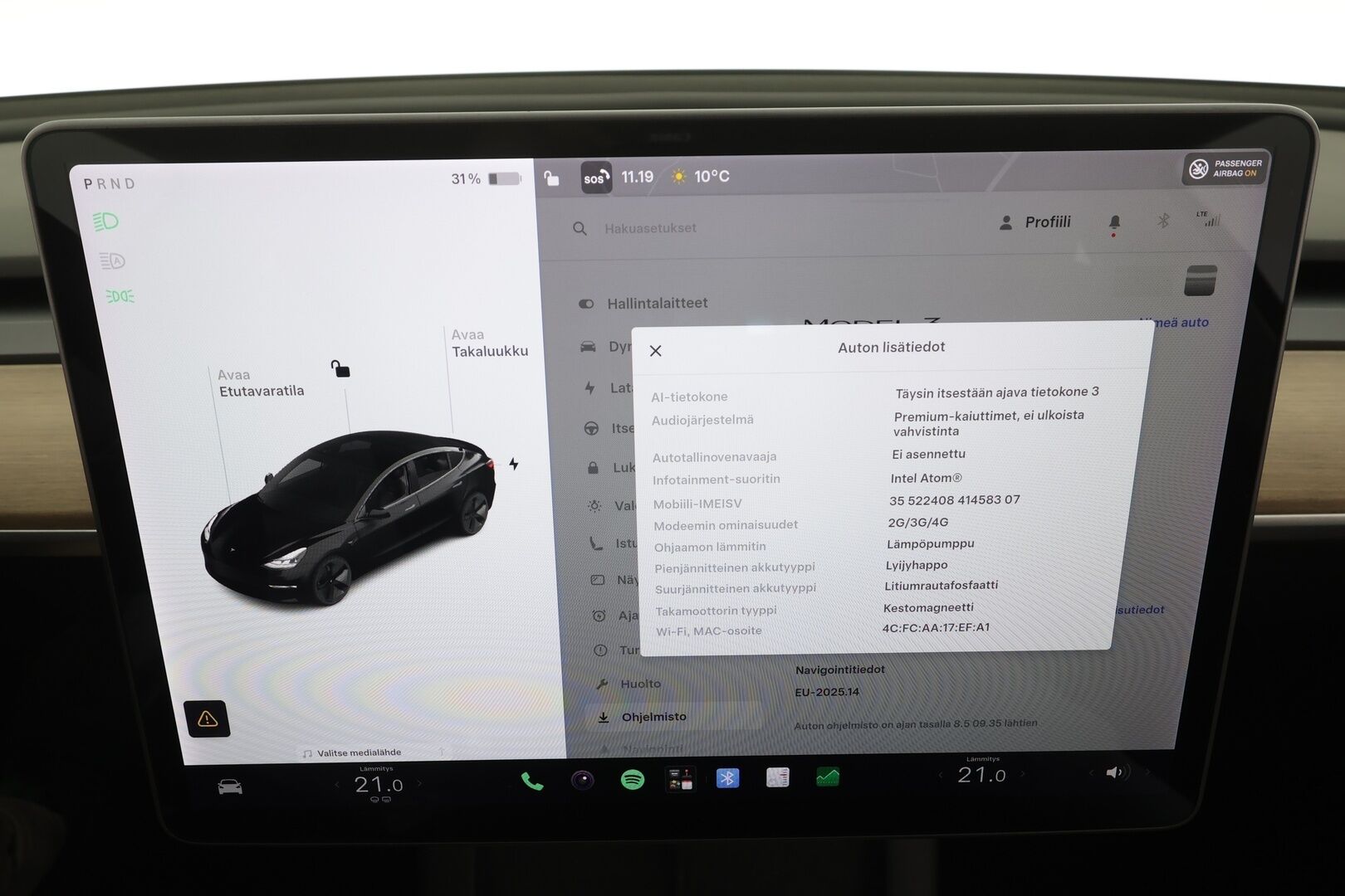 Tesla Model 3 2021 Standard Range Plus