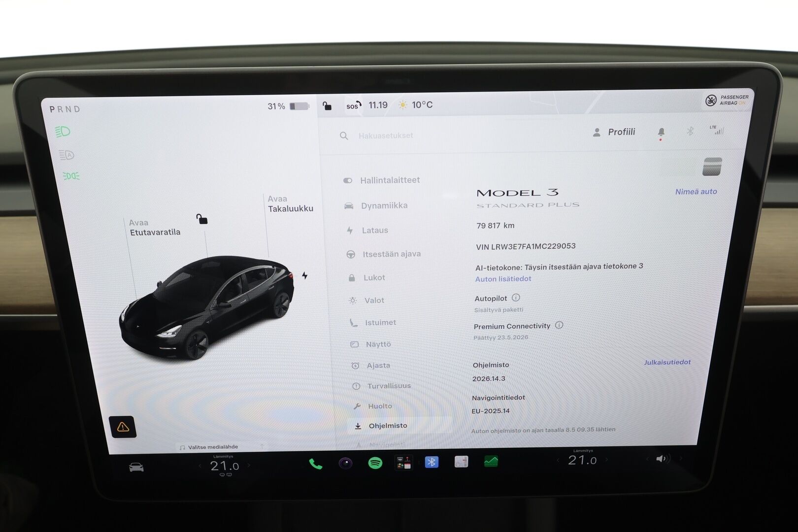 Tesla Model 3 2021 Standard Range Plus