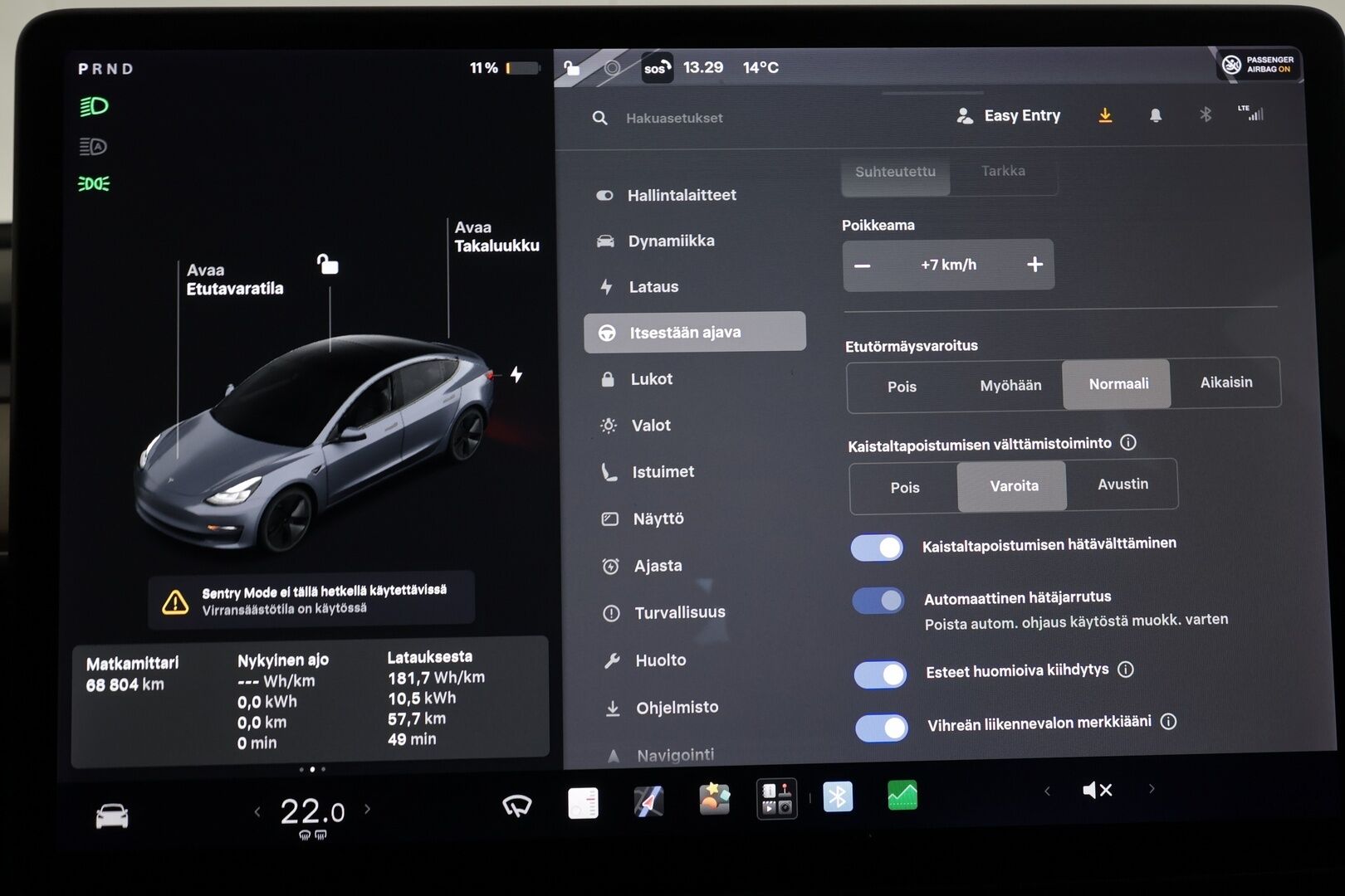 Tesla Model 3 2021 Standard Range Plus - | 1-om suomiauto | ACC | ILP | Matrix | Lasikatto | Sähkönahat | Muistipenkki | P.kamera ja tutkat | Autosteer | 2x renkaat aluin | ALV |