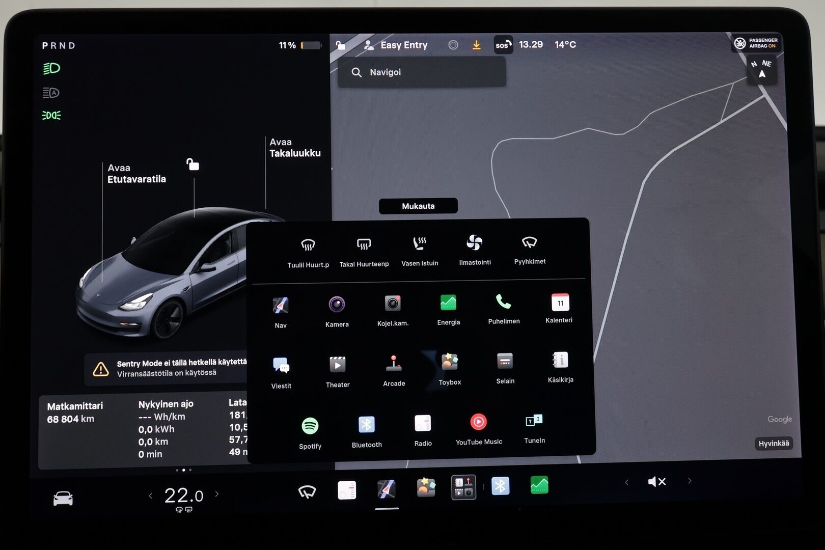 Tesla Model 3 2021 Standard Range Plus - | 1-om suomiauto | ACC | ILP | Matrix | Lasikatto | Sähkönahat | Muistipenkki | P.kamera ja tutkat | Autosteer | 2x renkaat aluin | ALV |