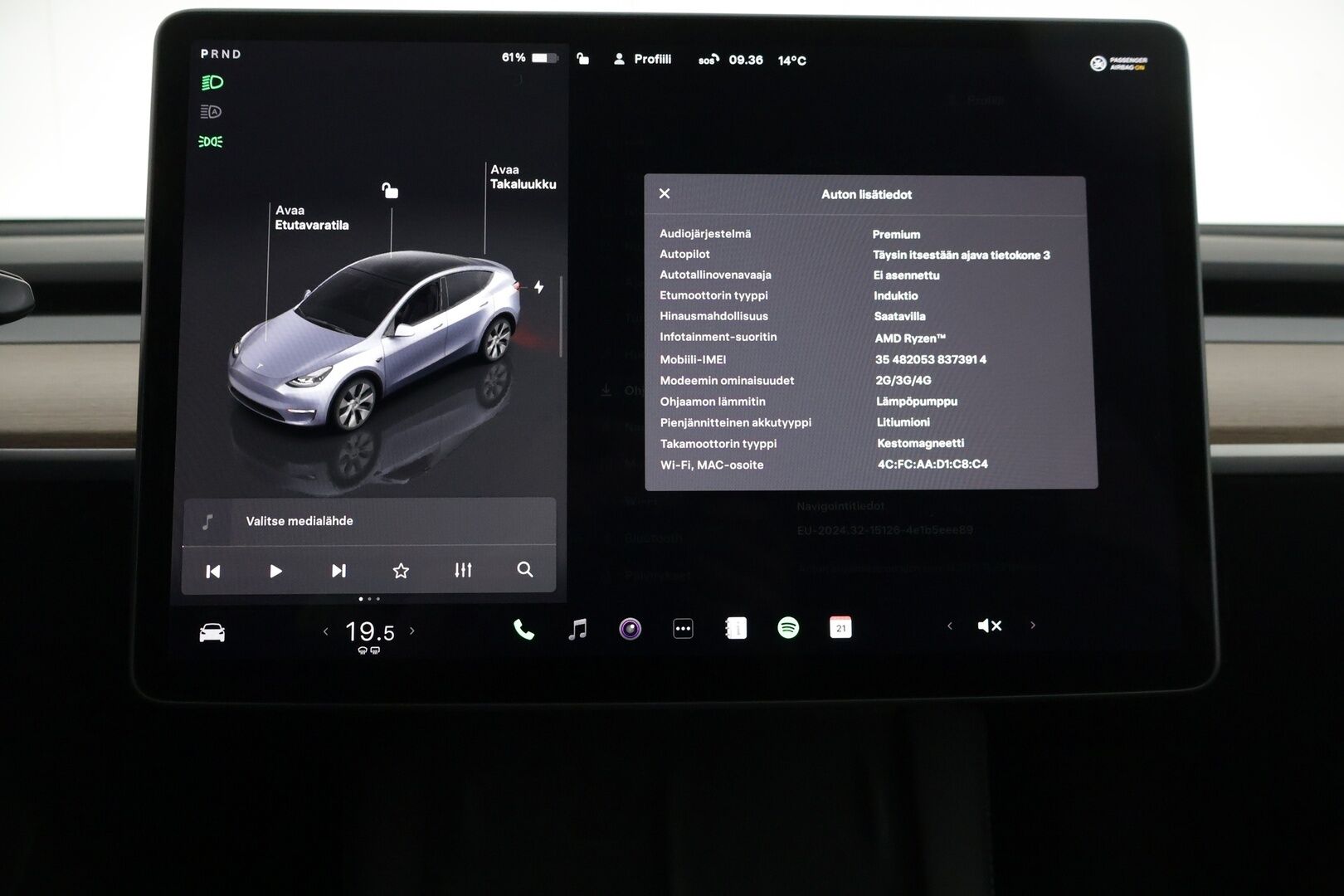 Tesla Model Y 2024 Long Range - Suomi-auto / Koukku / Lämpöpumppu / Autopilot / Premium Audio / P-kamera / Matrix LED / Musta nahkasisusta / 2x renkaat / Juuri tullut!