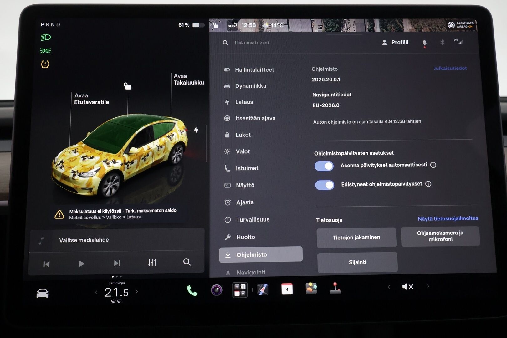 Tesla Model Y 2024 Long Range - | Koukku | ILP | ACC | Lasikatto | Matrix-LED | P.Kamera | Muistipenkki | Premium Audio | Navi | Kaistavahti | Keyless | 2x Latauskaapelit | Kahdet renkaat | 1-om Suomi-auto |
