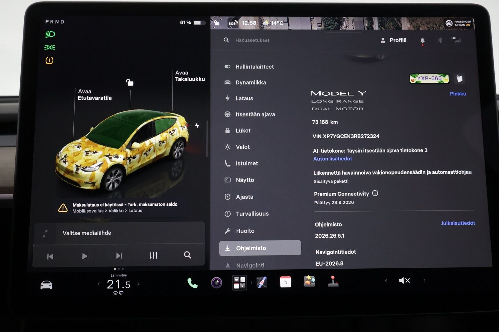 Tesla Model Y 2024 Long Range - | Koukku | ILP | ACC | Lasikatto | Matrix-LED | P.Kamera | Muistipenkki | Premium Audio | Navi | Kaistavahti | Keyless | 2x Latauskaapelit | Kahdet renkaat | 1-om Suomi-auto |