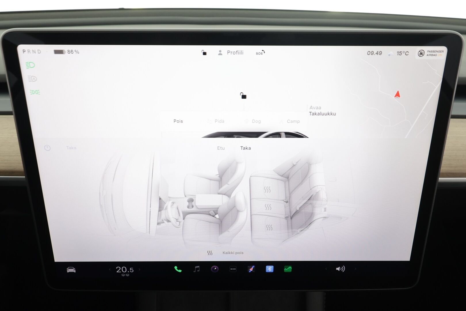 Tesla Model 3 2023 Long Range * ILP / ACC / Lasikatto / Matrix-LED / P.Kamera / Muistipenkki / Premium Audio / Navi / Keyless * - 2x Latauskaapelit