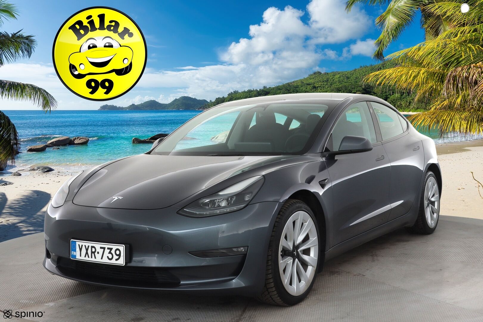 Tesla Model 3 2023 Long Range * ILP / ACC / Lasikatto / Matrix-LED / P.Kamera / Muistipenkki / Premium Audio / Navi / Keyless * - 2x Latauskaapelit