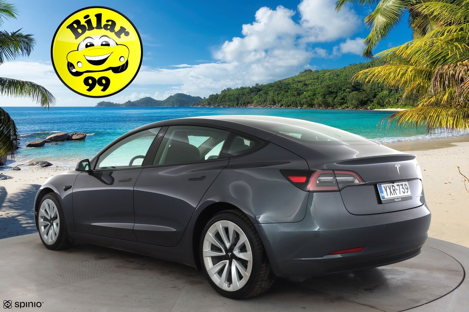 Tesla Model 3 2023 Long Range * ILP / ACC / Lasikatto / Matrix-LED / P.Kamera / Muistipenkki / Premium Audio / Navi / Keyless * - 2x Latauskaapelit