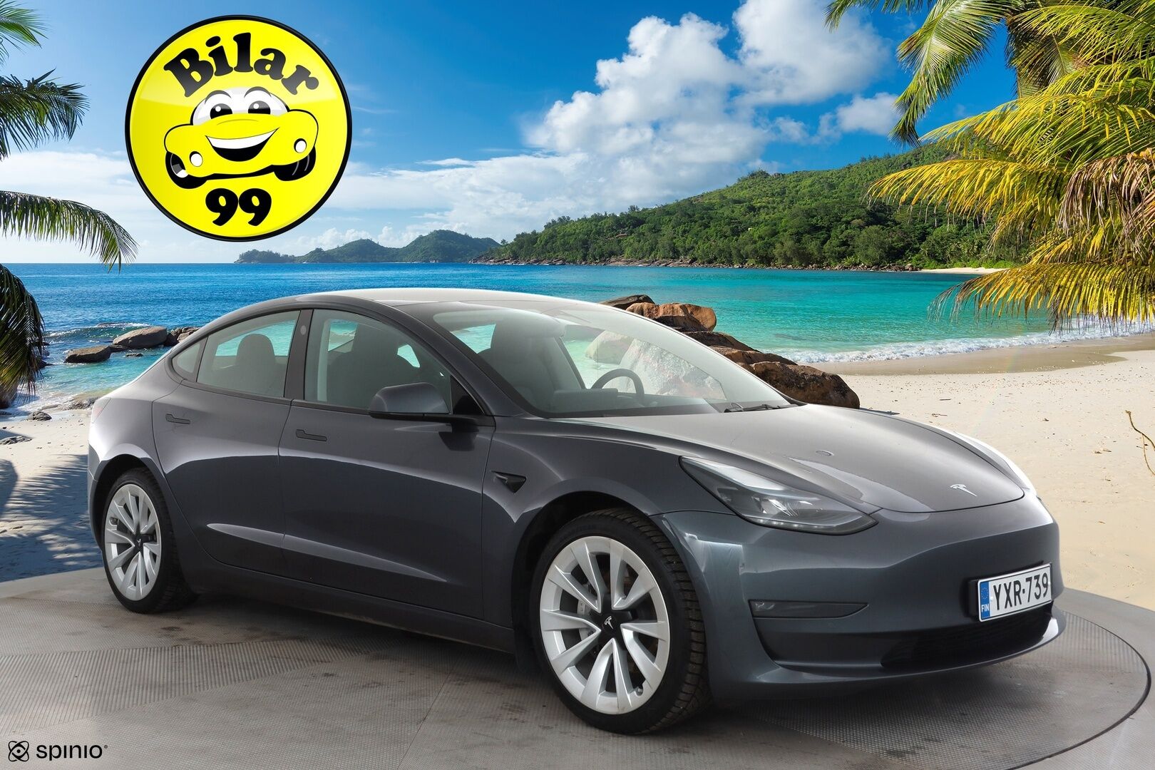 Tesla Model 3 2023 Long Range * ILP / ACC / Lasikatto / Matrix-LED / P.Kamera / Muistipenkki / Premium Audio / Navi / Keyless * - 2x Latauskaapelit