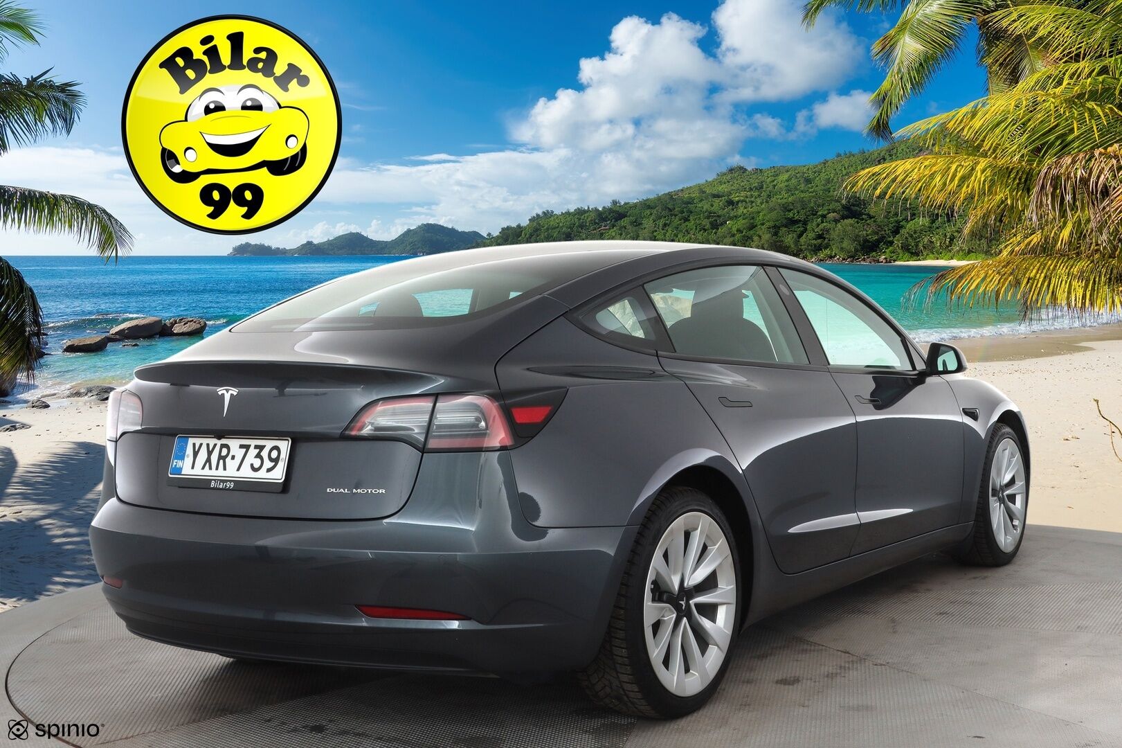 Tesla Model 3 2023 Long Range * ILP / ACC / Lasikatto / Matrix-LED / P.Kamera / Muistipenkki / Premium Audio / Navi / Keyless * - 2x Latauskaapelit