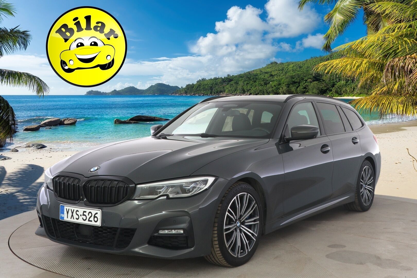 BMW 330 2020 G21 Touring 330d A xDrive M-Sport - Harman&Kardon | Laser | HUD | 360 | Webasto | Vetokoukku | DAP | Gesture control | Dravitgrau Metallic