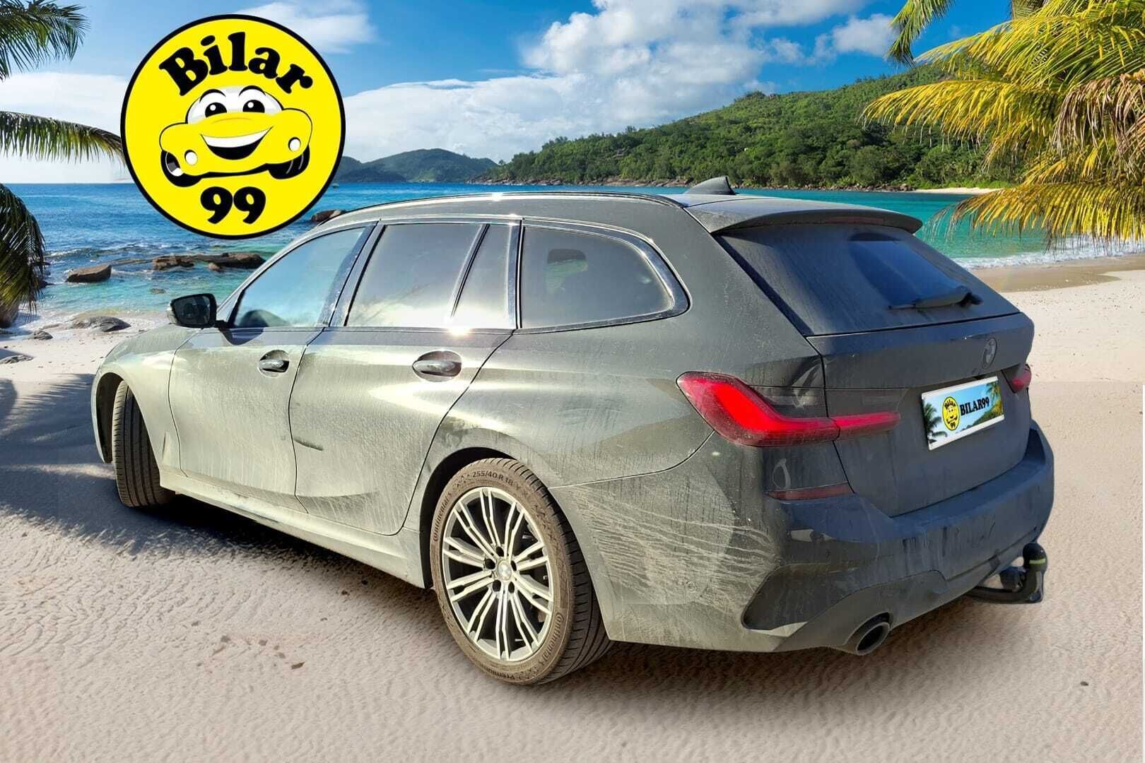 BMW 330 2020 G21 Touring 330d A xDrive M-Sport * Juuri tullut! / Laser / HUD / 360 / Webasto / Koukku / DAP / Gesture / Dravit grau * - Upeassa kunnossa oleva 3-sarjan farmari! / Ainoalla ja oikealla moottorilla / Webasto, Vetokoukku, 360 kamera, Laser ajovalot sekä kaikki ajoavustimet
