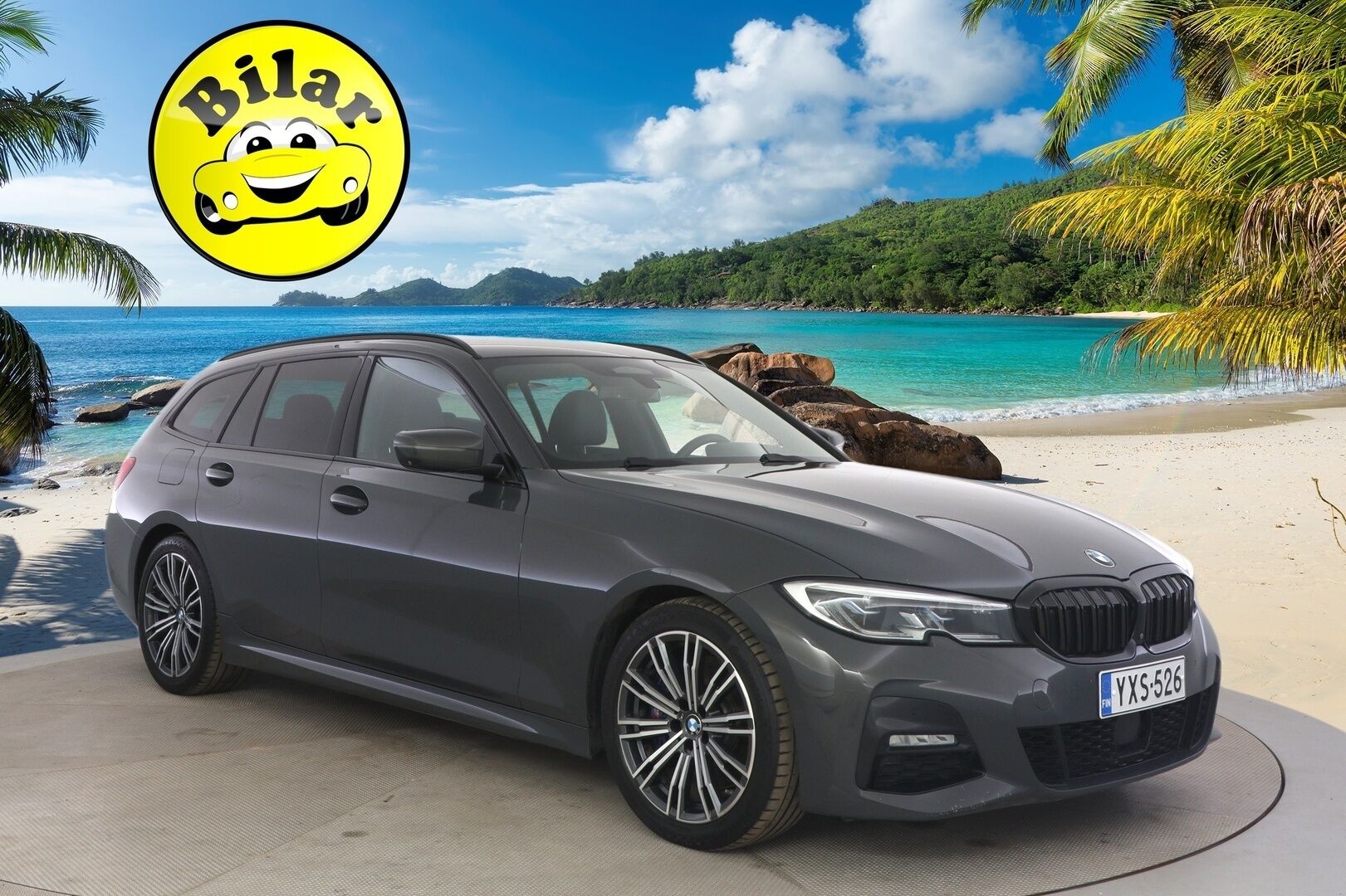 BMW 330 2020 G21 Touring 330d A xDrive M-Sport - Harman&Kardon | Laser | HUD | 360 | Webasto | Vetokoukku | DAP | Gesture control | Dravitgrau Metallic