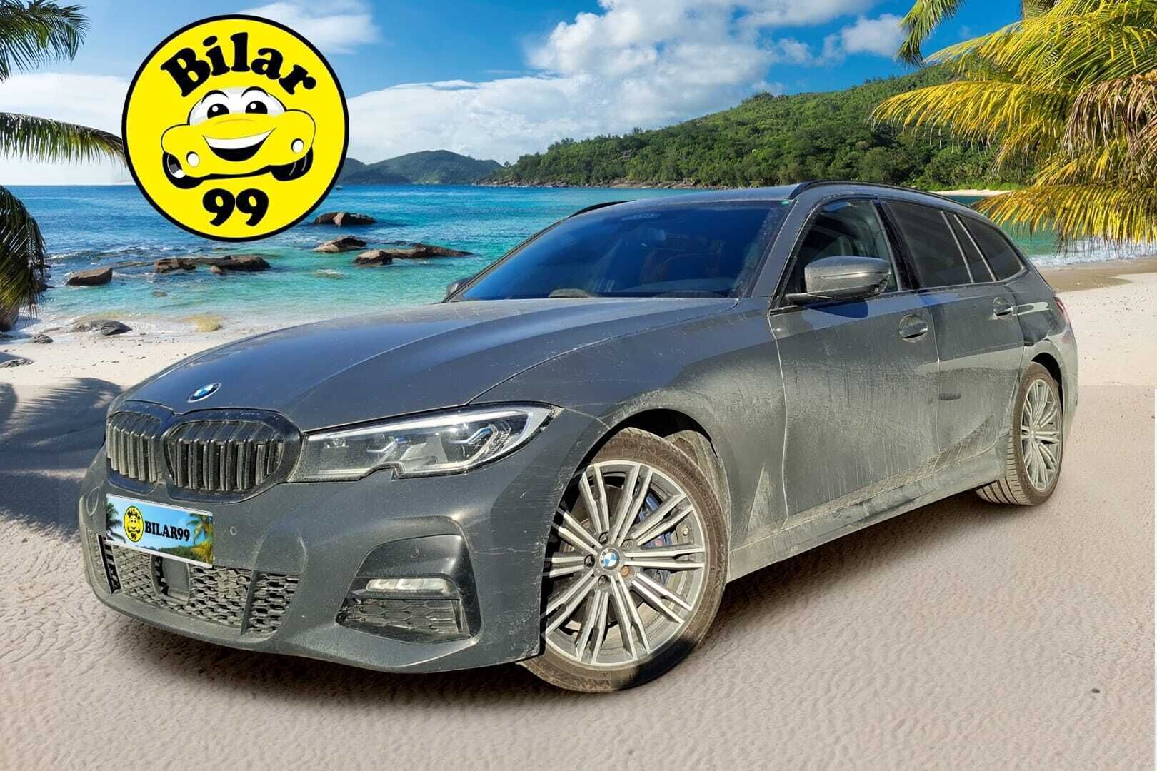 BMW 330 2020 G21 Touring 330d A xDrive M-Sport * Juuri tullut! / Laser / HUD / 360 / Webasto / Koukku / DAP / Gesture / Dravit grau * - Upeassa kunnossa oleva 3-sarjan farmari! / Ainoalla ja oikealla moottorilla / Webasto, Vetokoukku, 360 kamera, Laser ajovalot sekä kaikki ajoavustimet