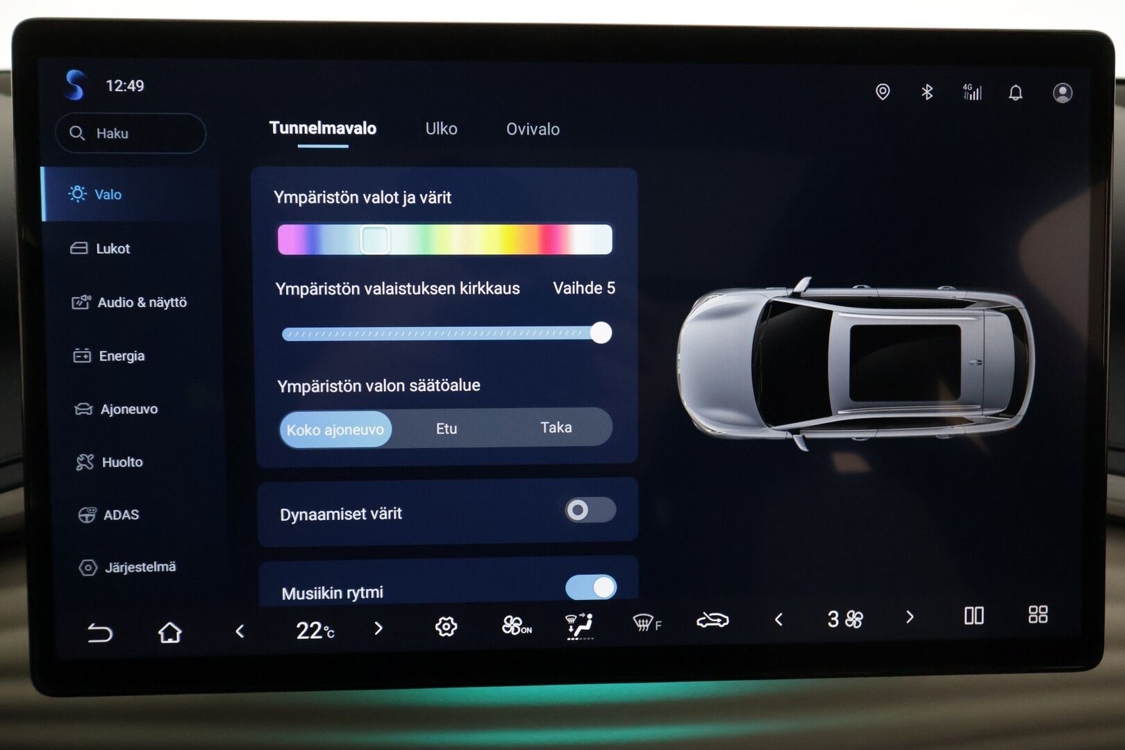 BYD Atto 3 2023 Design - | ACC | ILP | Panorama | Sähkönahat | 360° kamera | Ambient light | BSM | Lane Assist | RCTA | Apple & Android | Keyless | Merkkihuollot | 