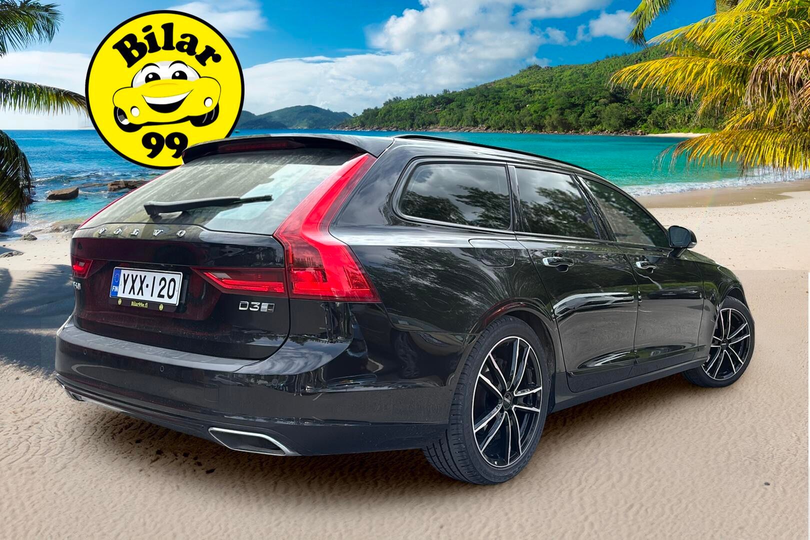 Volvo V90 2017 D3 AWD Inscription aut. *ACC / Webasto / Koukku / Muistipenkki / Nahkasisusta / P.kamera / KeylessGo / Sähköluukku* - Juuri tehty 150tkm huolto jossa vaihdettu Jakopää, vaihteistoöljy, akku sekä öljyt ja suodattimet!