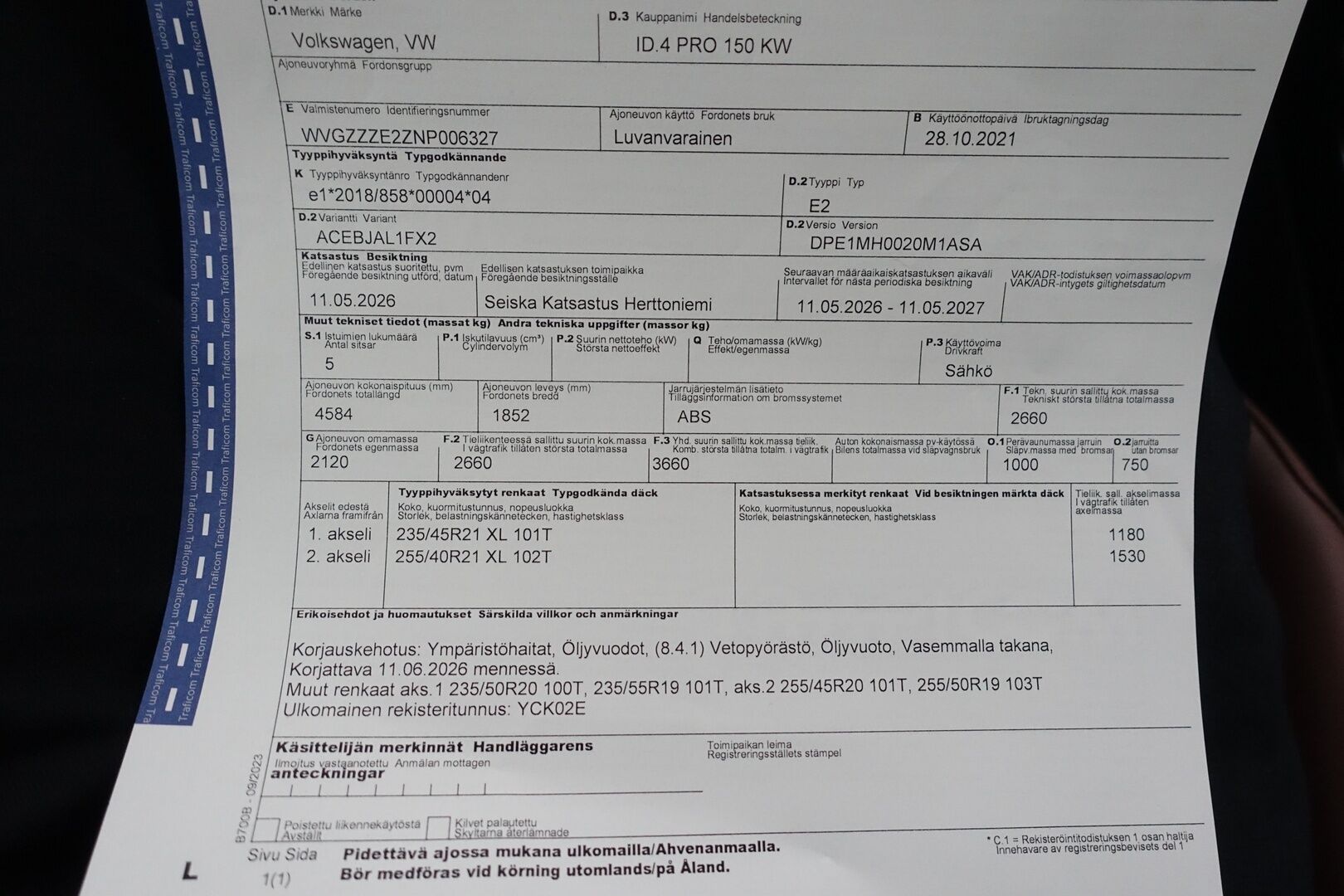 Volkswagen ID.4 2021 Pro Performance 150 kW, akku 77 kWh - TULOSSA HUUTOKAUPAT.COM