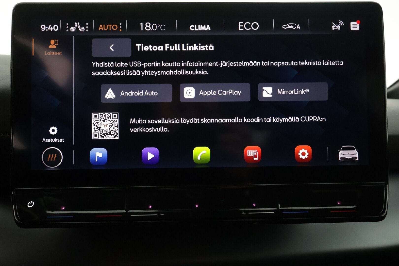 CUPRA Born 2023 e-Boost 170 kW 77 kWh - | ACC | ILP | P.kamera | Lämm. ratti | LED | Lane Assist | Front Assist | RSA | Ambient | Apple & Android | 2x renkaat aluin | Merkkihuollot | 