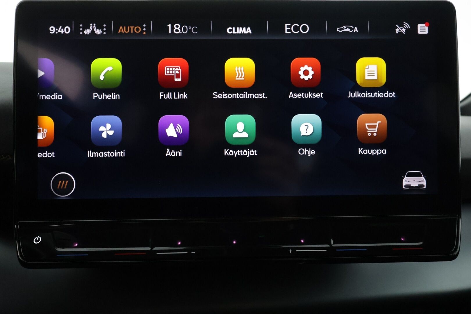 CUPRA Born 2023 e-Boost 170 kW 77 kWh - | ACC | ILP | P.kamera | Lämm. ratti | LED | Lane Assist | Front Assist | RSA | Ambient | Apple & Android | 2x renkaat aluin | Merkkihuollot | 