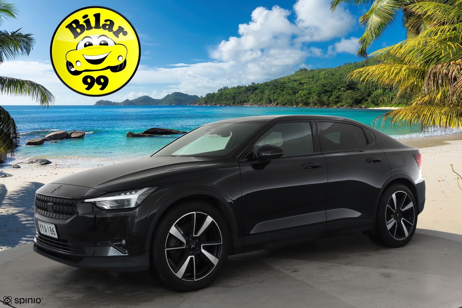 Polestar 2 2021 Long Range Dual motor 300kW **Lämpöpumppu / Koukku / Lasikatto / ACC / Full-LED / H&K / 360° / Sportpenkki Muistilla** - 2x Latauskaapelit / Merkkihuollettu!