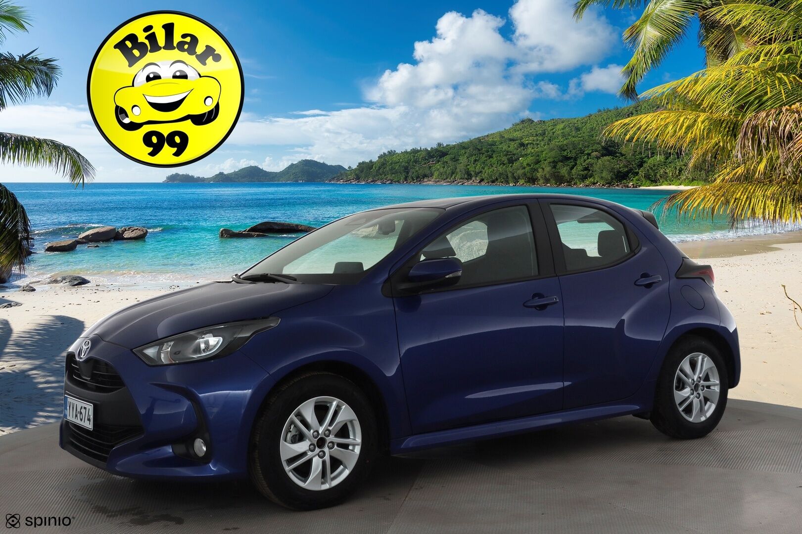 Toyota Yaris 2024 1,5 Hybrid 116 Intense * Suomi-auto / ACC / P.kamera / Apple&Android * - Kahdet renkaat aluvanteilla / Merkkihuollettu