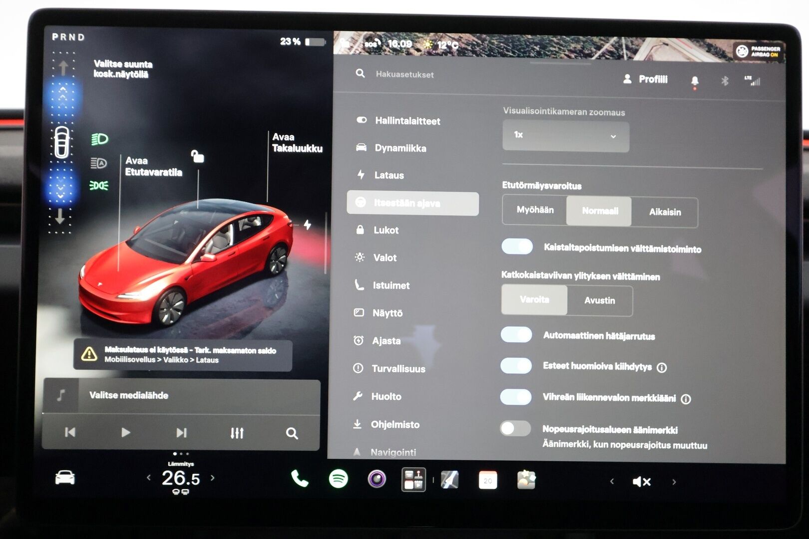 Tesla Model 3 2024 RWD Highland - | ACC | ILP | Ilm. sähkönahat | Takanäyttö | Lasikatto | Muistipenkki | Matrix-LED | Autosteer | BSM | P.kamera | Lämm. rati | 1-om suomiauto | 