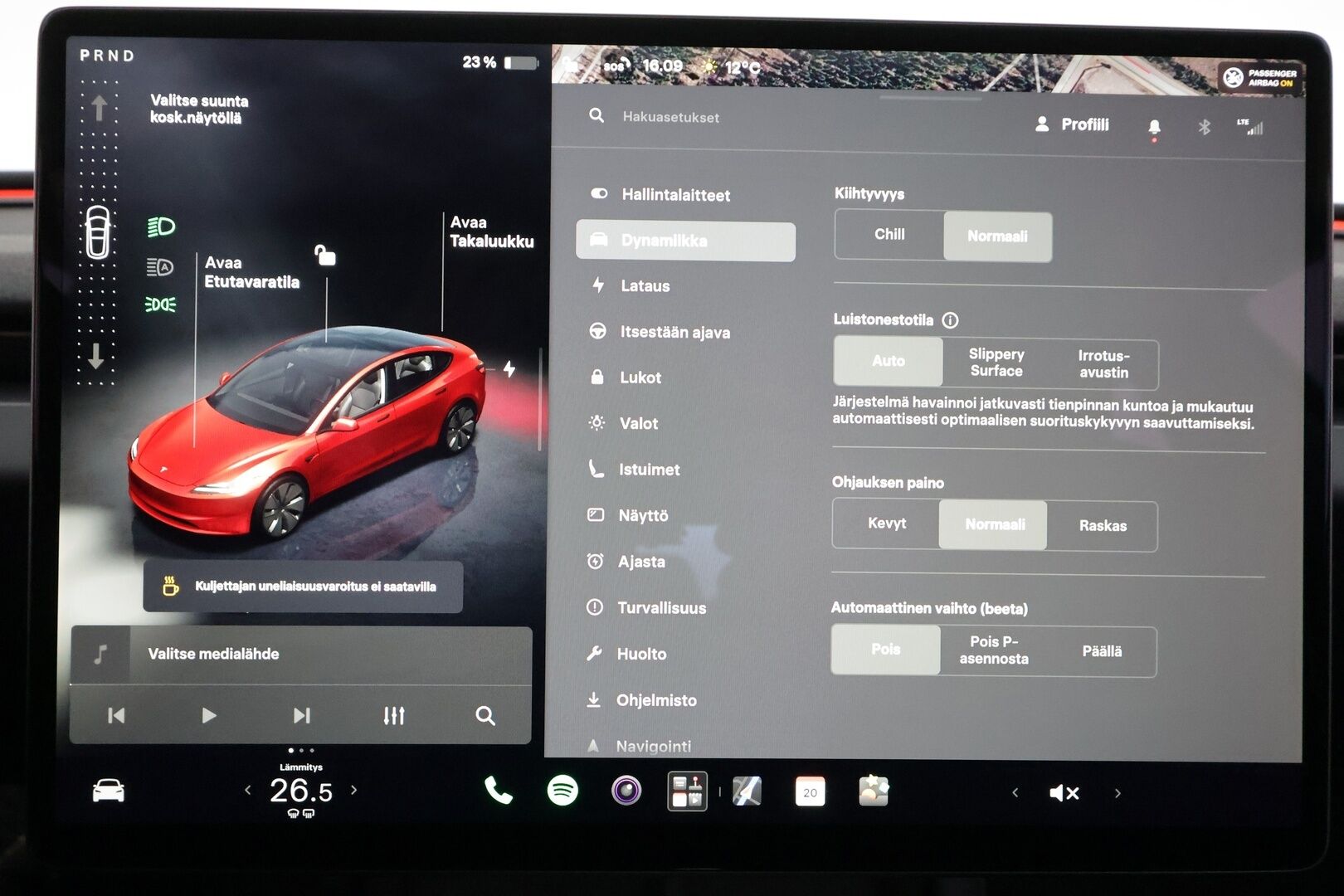 Tesla Model 3 2024 RWD Highland - | ACC | ILP | Ilm. sähkönahat | Takanäyttö | Lasikatto | Muistipenkki | Matrix-LED | Autosteer | BSM | P.kamera | Lämm. rati | 1-om suomiauto | 