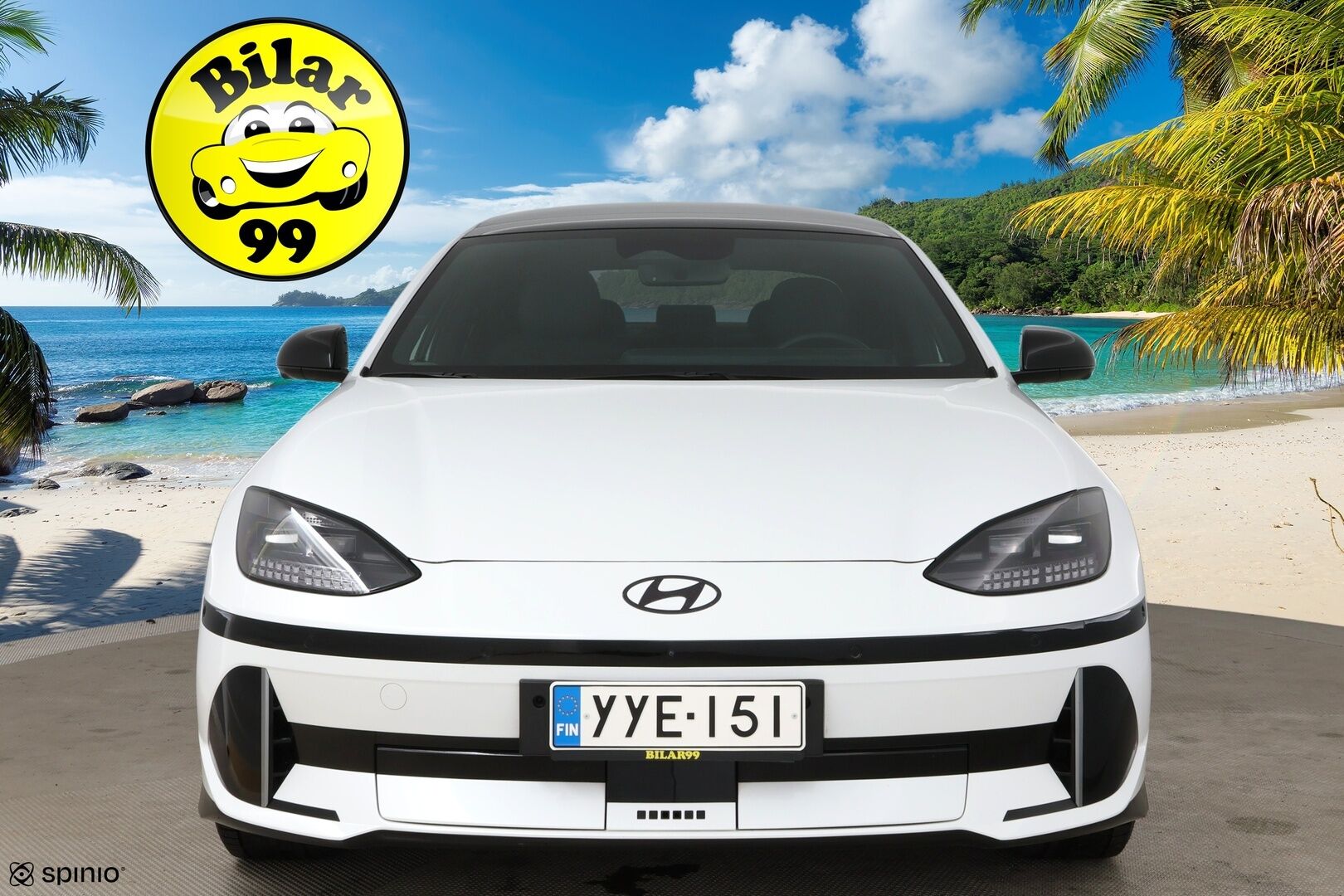 Hyundai IONIQ 6 2023 77 kWh 325 hv AWD First Edition / Adapt.vakkari / LED / BOSE / Lasikattoluukku / 360° Kamera / HUD - Hyvillä varusteilla / SoH: 97,5% - HULLU BLACKWEEK KORKOTARJOUS 2,49%