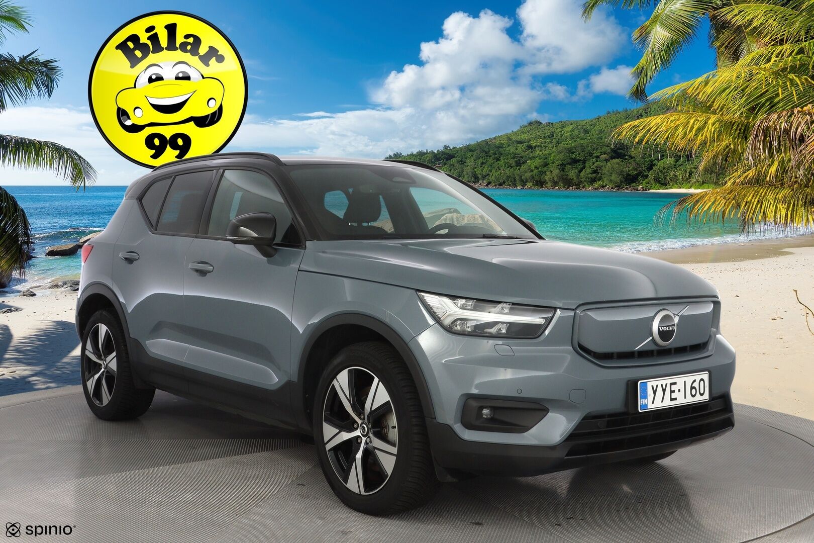 Volvo XC40 2022 P6 Recharge Single Plus Aut. *Lämpöpumppu / ACC / LED-valot / Kamera / Sporttipenkki Muistilla* - SoH 92.1% / Seuraava huolto vasta 7/2026 / Kahdet Volvon alumiinivanteet / Merkkihuollot / Puhdas Vertical