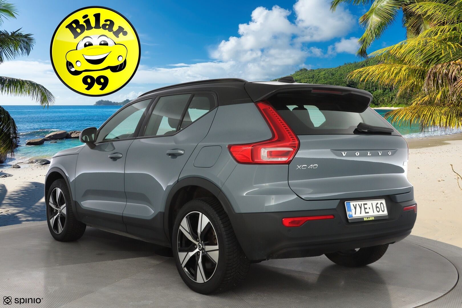Volvo XC40 2022 P6 Recharge *Lämpöpumppu / Acc / LED-valot / Kamera / Sporttipenkki Muistilla* - Seuraava huolto vasta 7/2026 / 2x Volvon aluvanteet / 