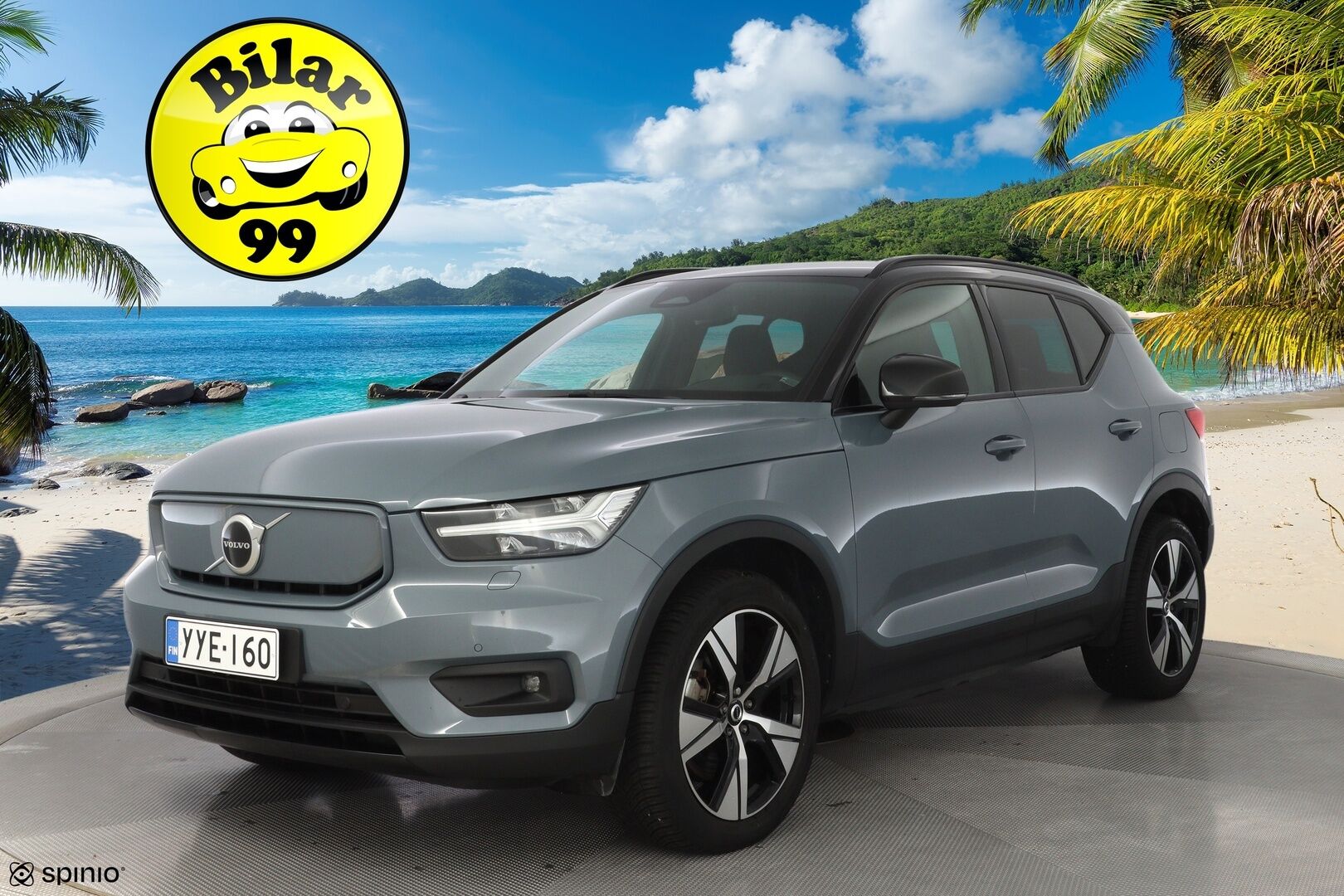 Volvo XC40 2022 P6 Recharge Single Plus Aut. *Lämpöpumppu / ACC / LED-valot / Kamera / Sporttipenkki Muistilla* - SoH 92.1% / Seuraava huolto vasta 7/2026 / Kahdet Volvon alumiinivanteet / Merkkihuollot / Puhdas Vertical